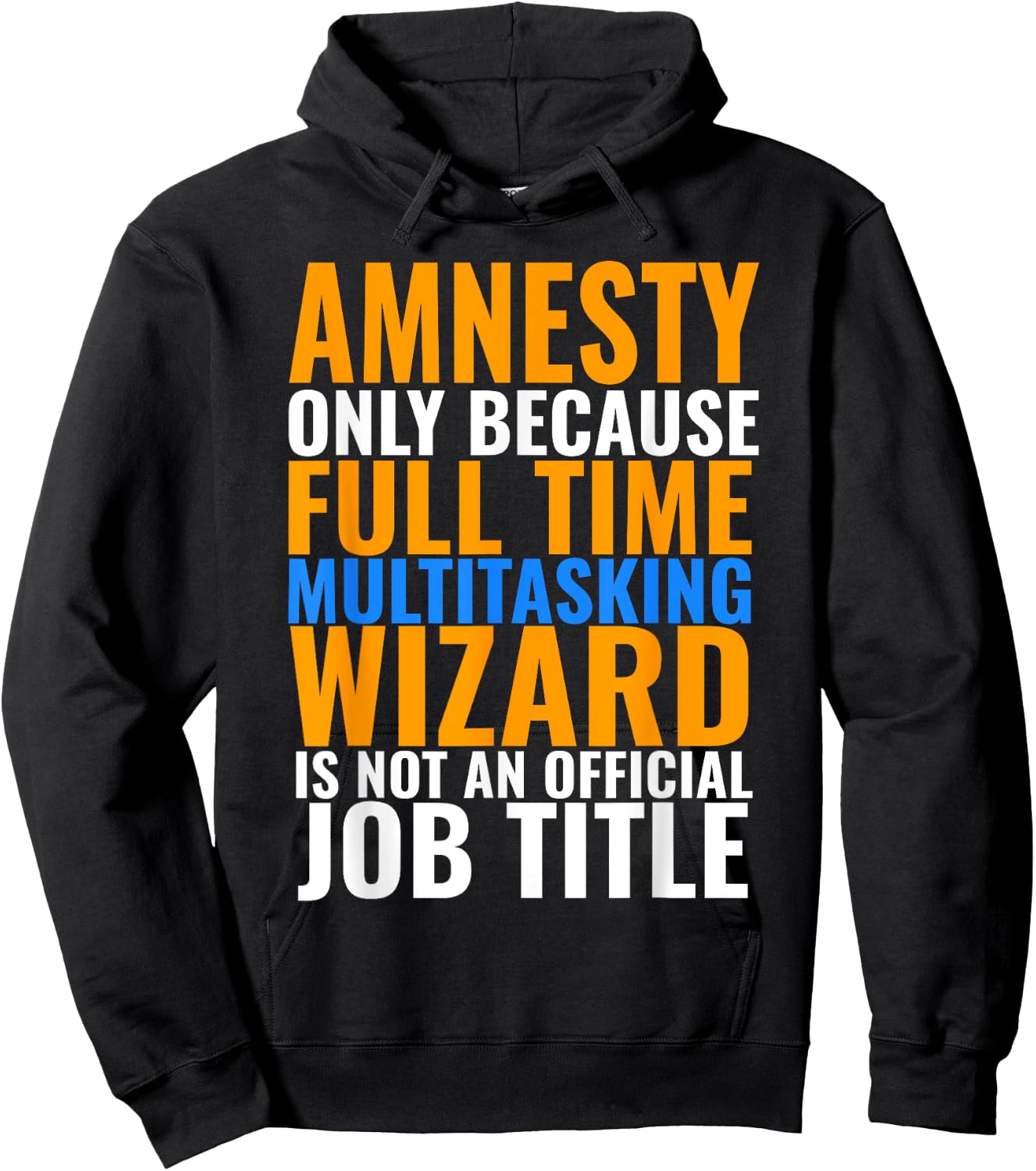 Amnesty Swagazon Associate Amnesty Not An Official Job Title Hoodie - Hoodie | Black
