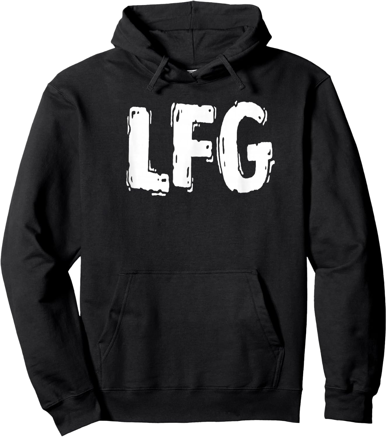 Lfg Bold Text Hoodie - Hoodie | Black