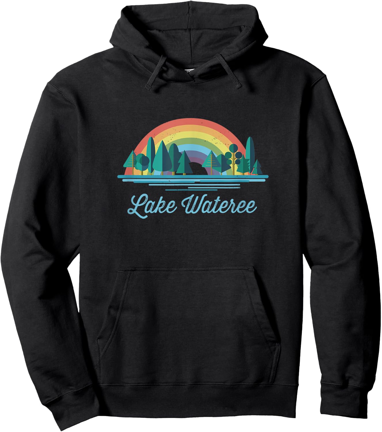 Lake Wateree - Rainbow Lake Souvenir Hoodie - Hoodie | Black