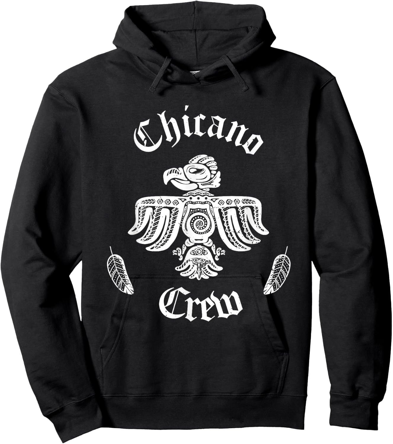 Chicano Crew Shirt | Mexican Huelga Bird Shirt Chicano Hoodie - Hoodie | Black