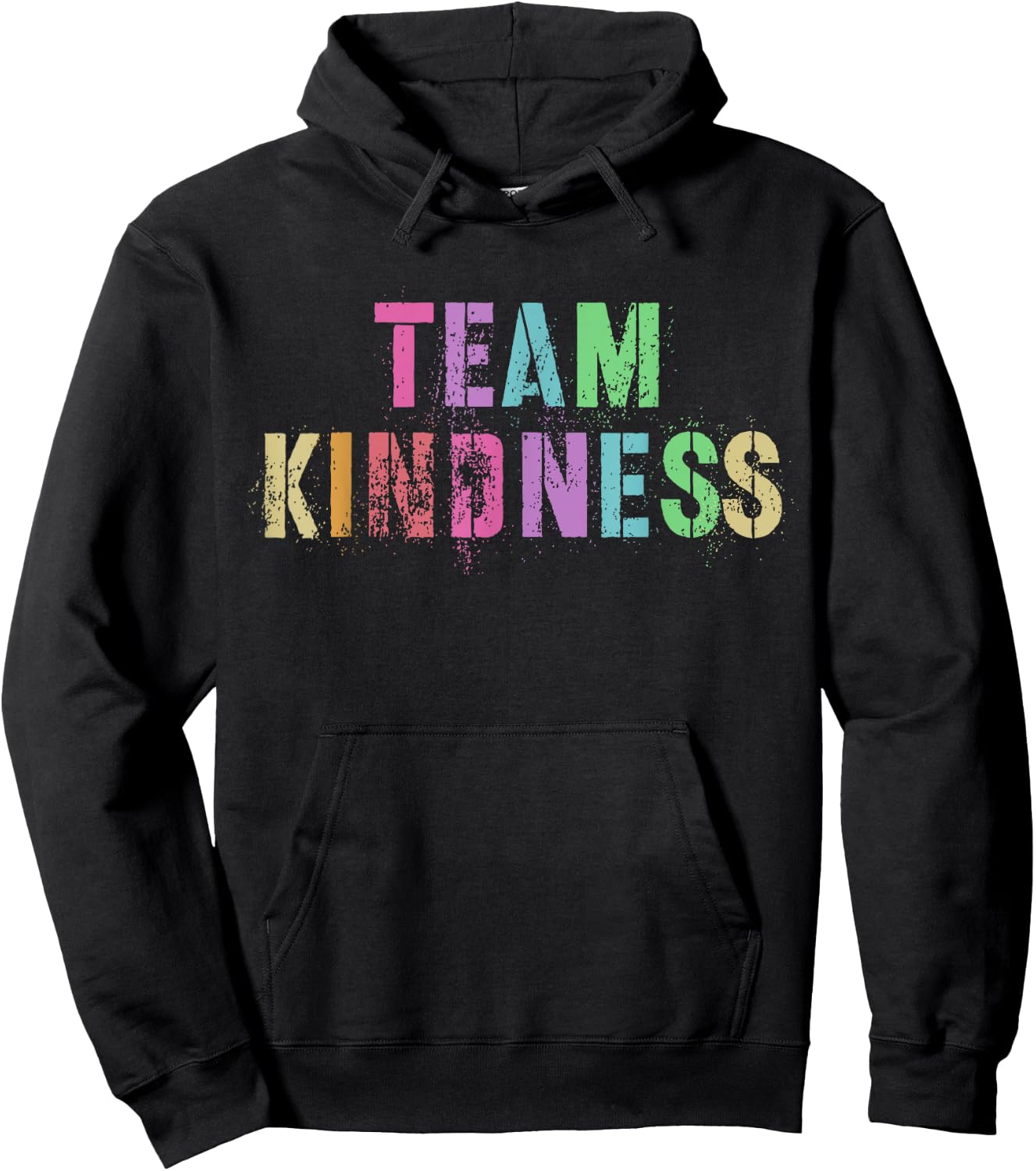 Vintage TEAM KINDNESS Teacher Be Kind Buddy Unity Day SPED Hoodie - Hoodie | Black