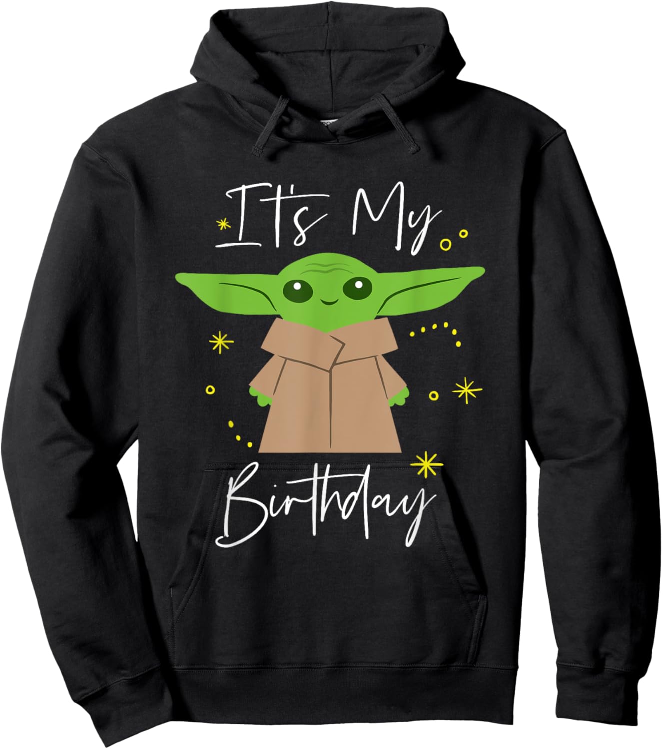 Star Wars The Mandalorian The Child It’s My Birthday Hoodie - Hoodie | Black