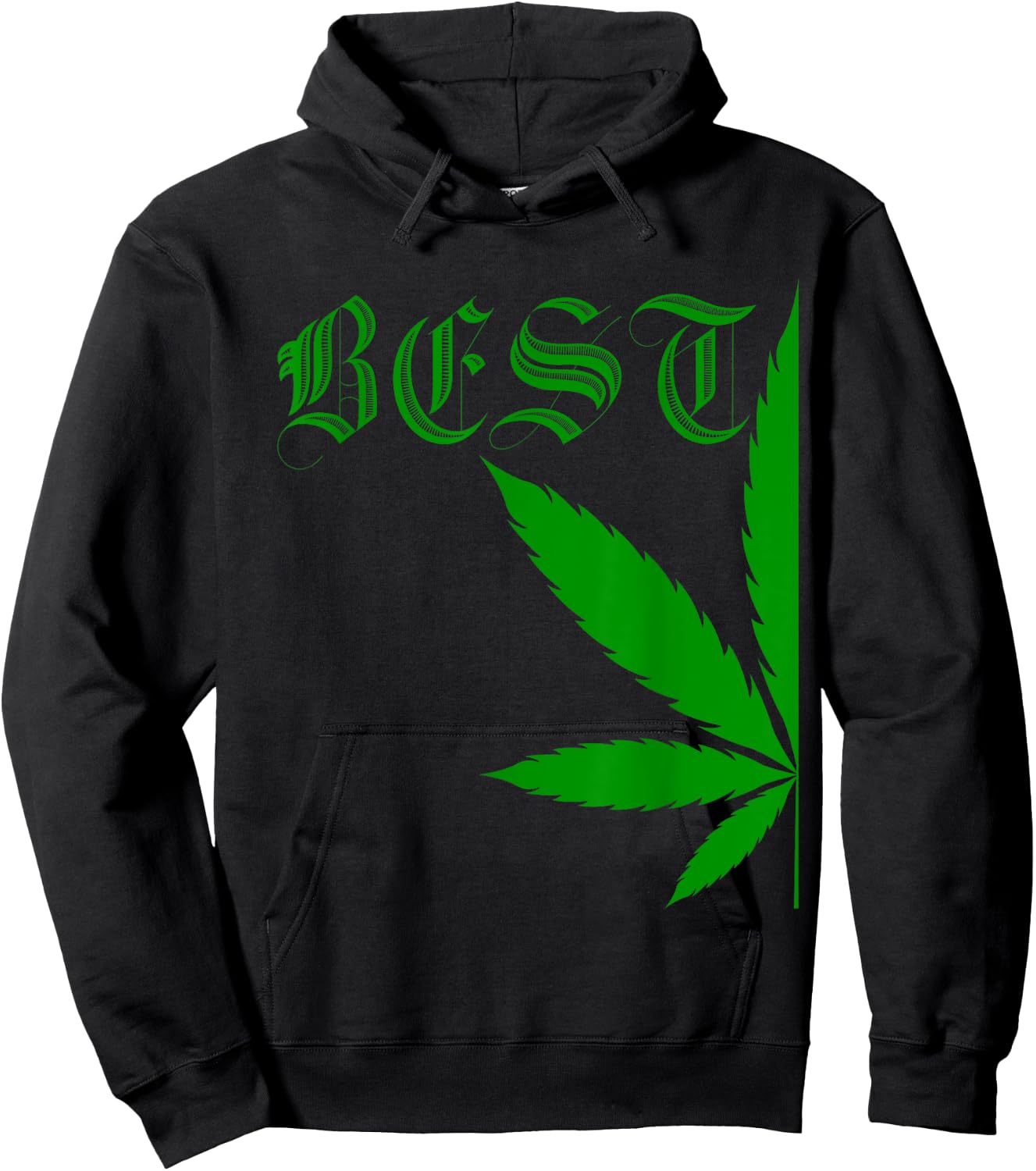 Matching Best Buds Couples Gift BFF Marijuana Leaf Weed Hoodie - Hoodie | Black