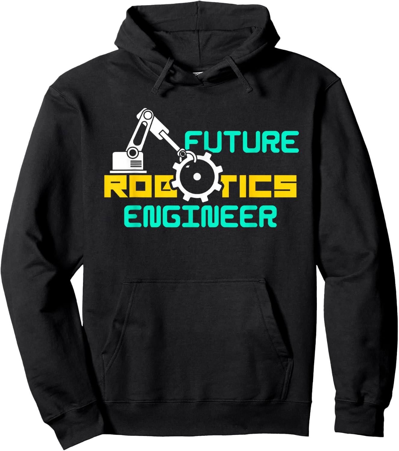 Future Robotics Engineer Technician Gift | Adults Youth Robotics Engineer Hoodie - Hoodie | Black