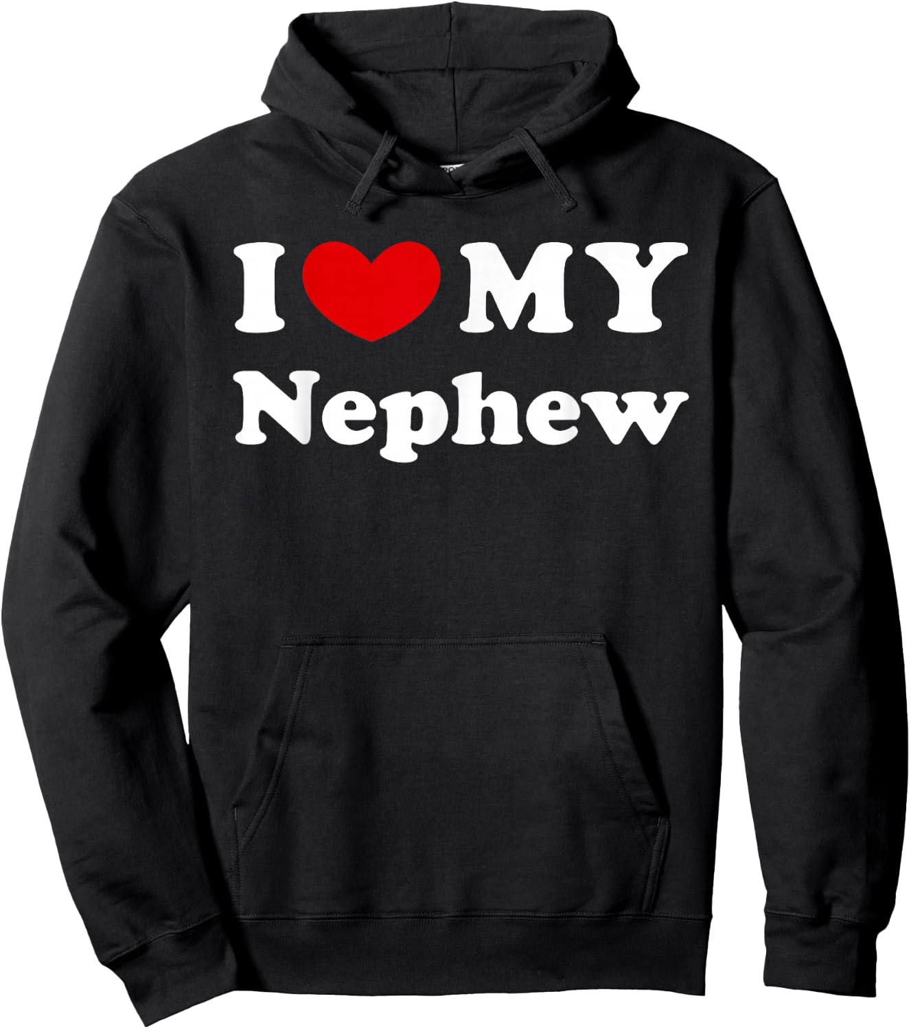 I Love My Nephew, I Heart My Nephew Hoodie - Hoodie | Black