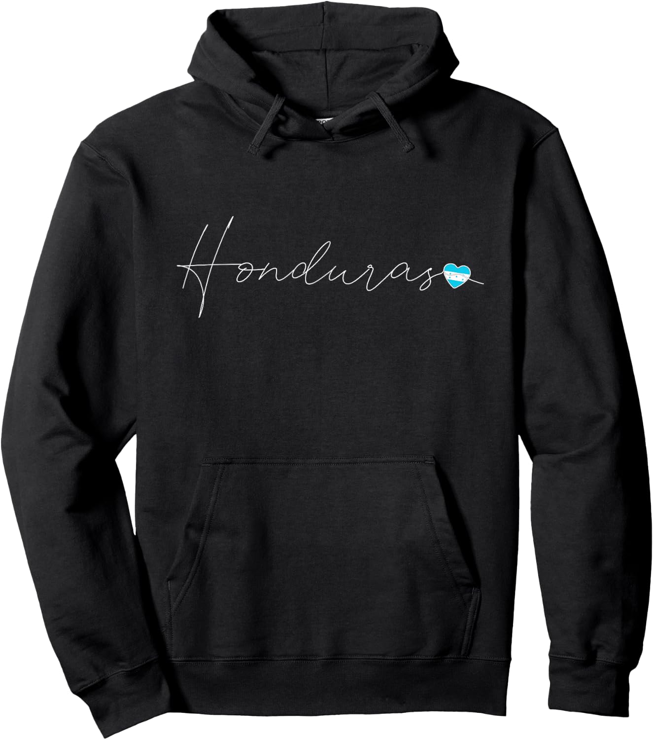 Honduras Simple Love Honduran Flag Heart on Honduras Hoodie - Hoodie | Black