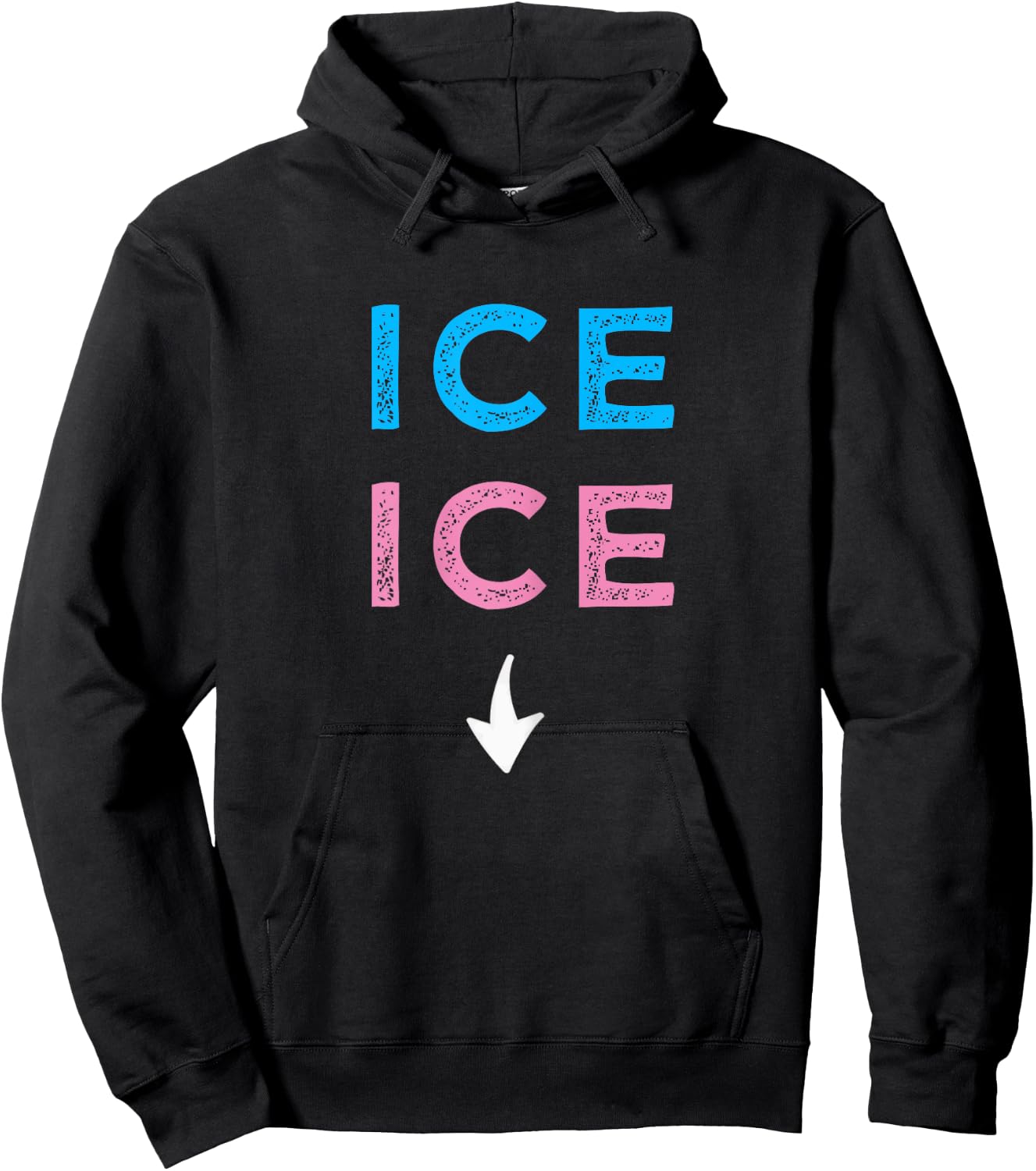 ICE ICE Twice Funny Pregnancy Announcement Shirt Hoodie - Hoodie | Black