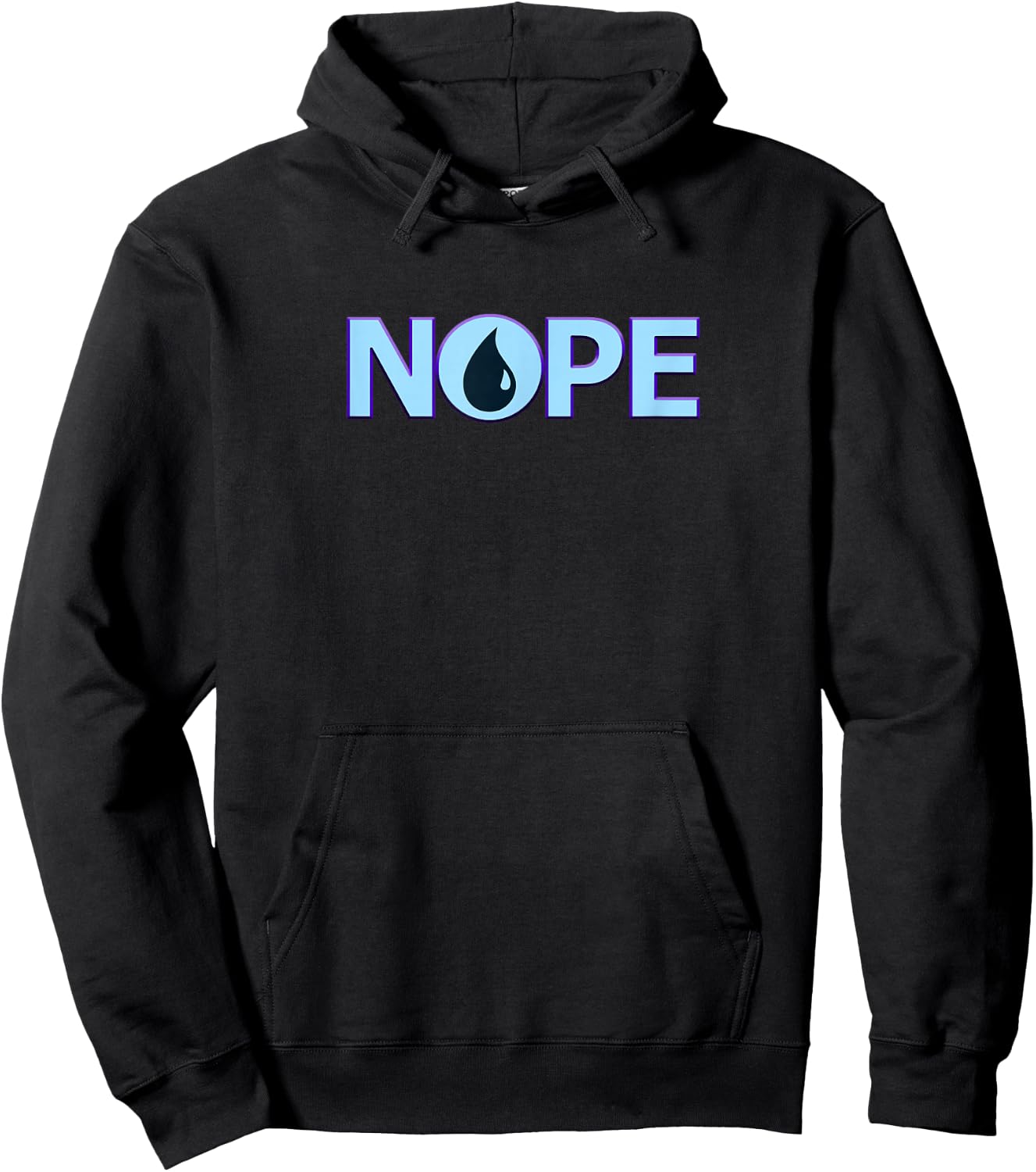 Nope | Blue Magic | Island Mana Symbol Hoodie - Hoodie | Black