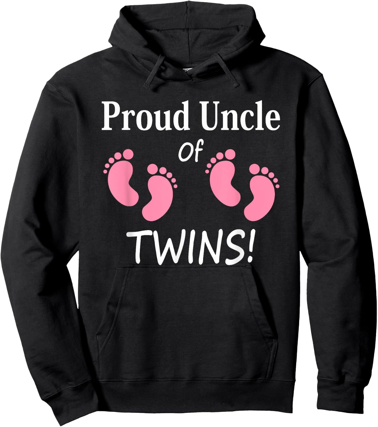 Proud Uncle of Twin Girls Special Unky Hoodie - Hoodie | Black