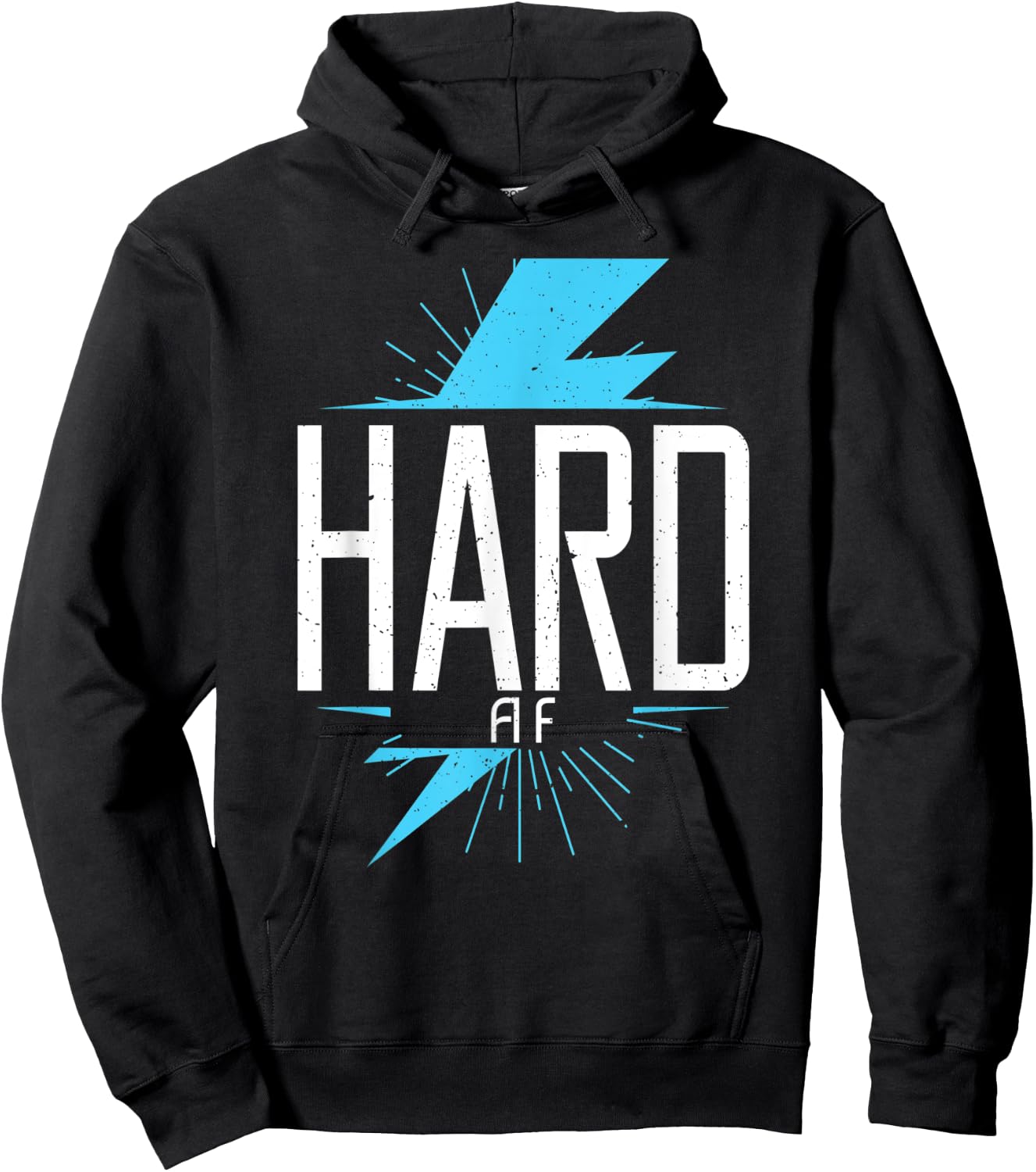 Hard AF Bodybuilding Gym Workout Muscle Fitness Hoodie - Hoodie | Black