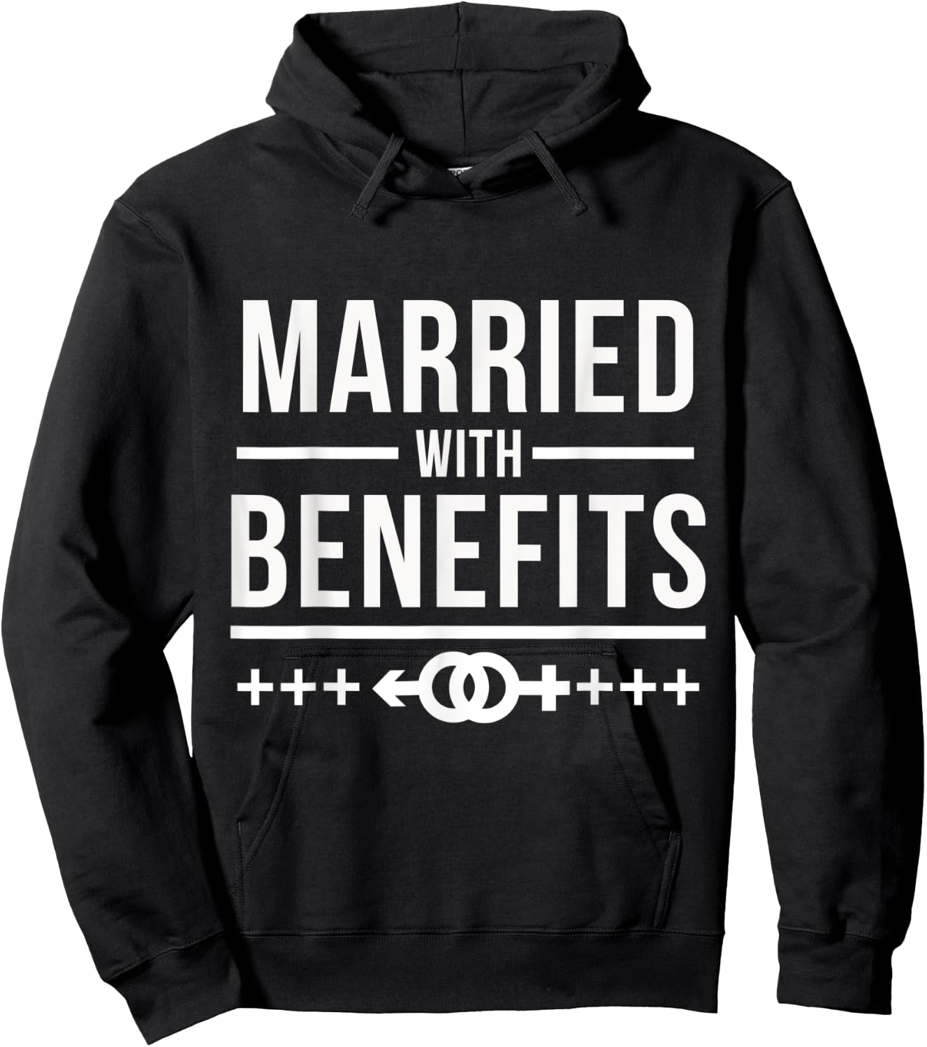 Married With Benefits Open Marriage Couples Swinger Hoodie - Hoodie | Black