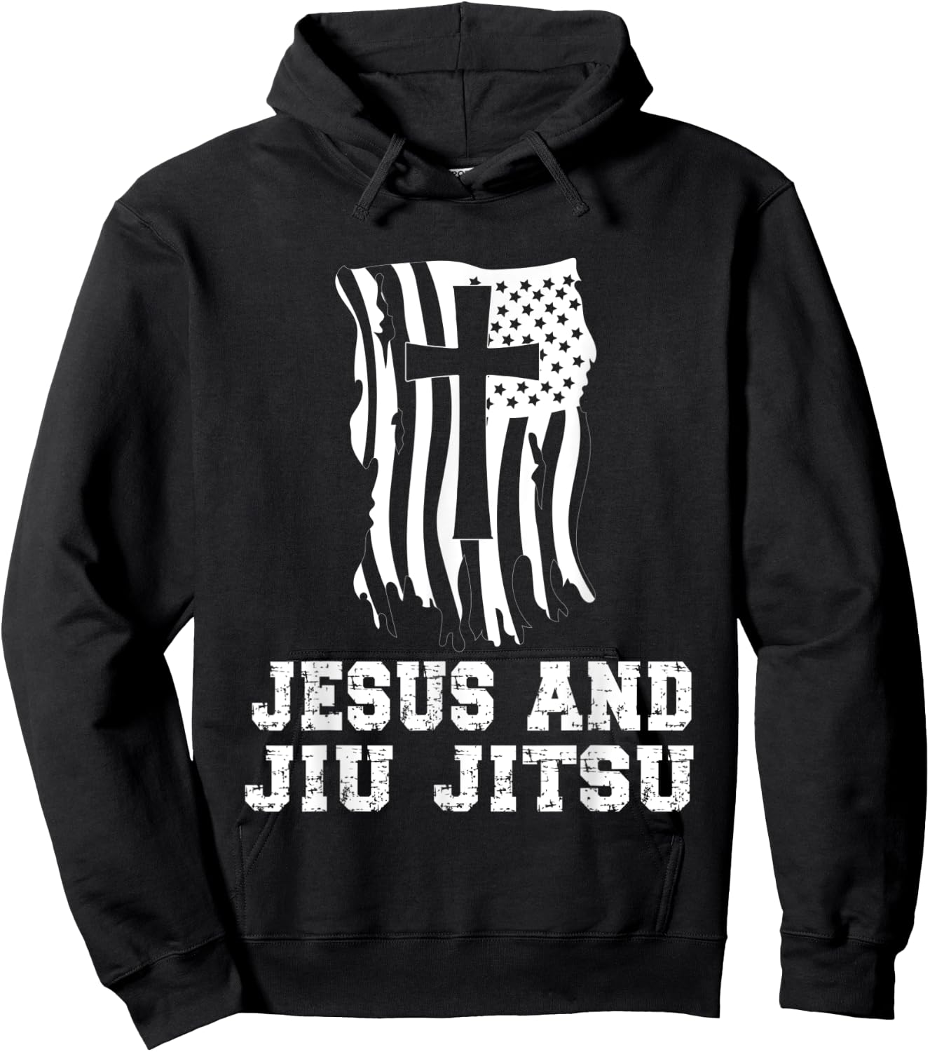 Jesus And Jiu Jitsu Design for Christian Martial Arts Fan Hoodie - Hoodie | Black