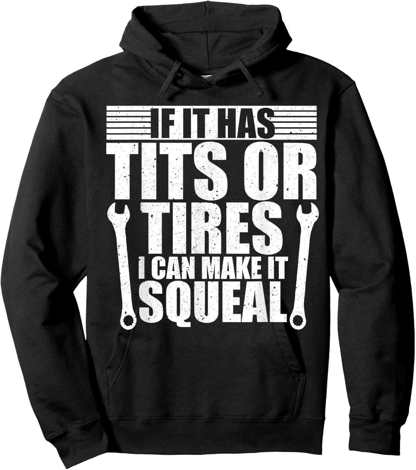 Funny Mechanics Tits and Tires Car Tools Kit Cool Mechanic Hoodie - Hoodie | Black