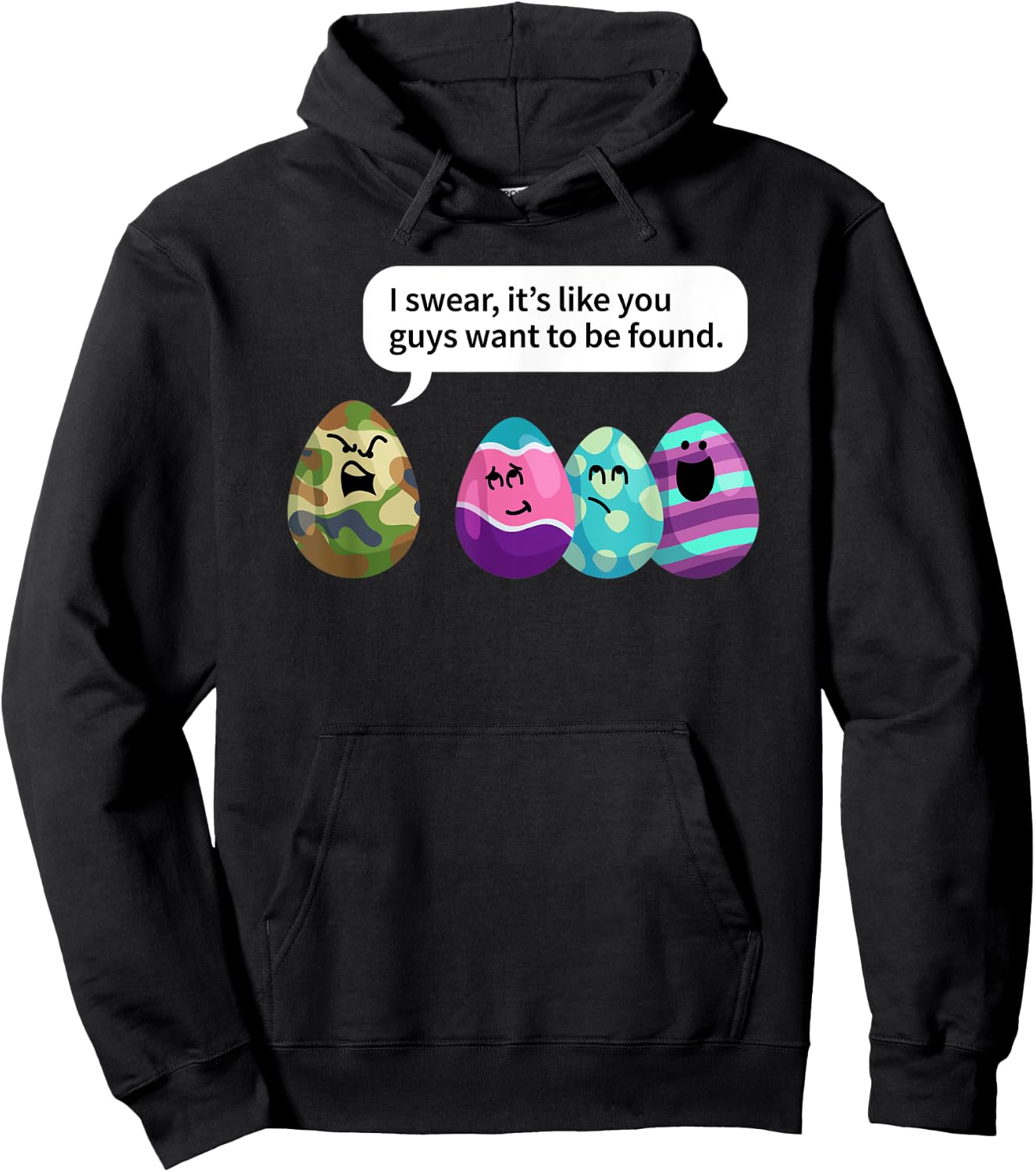 Funny Army or Military Easter Gift Hoodie - Hoodie | Black