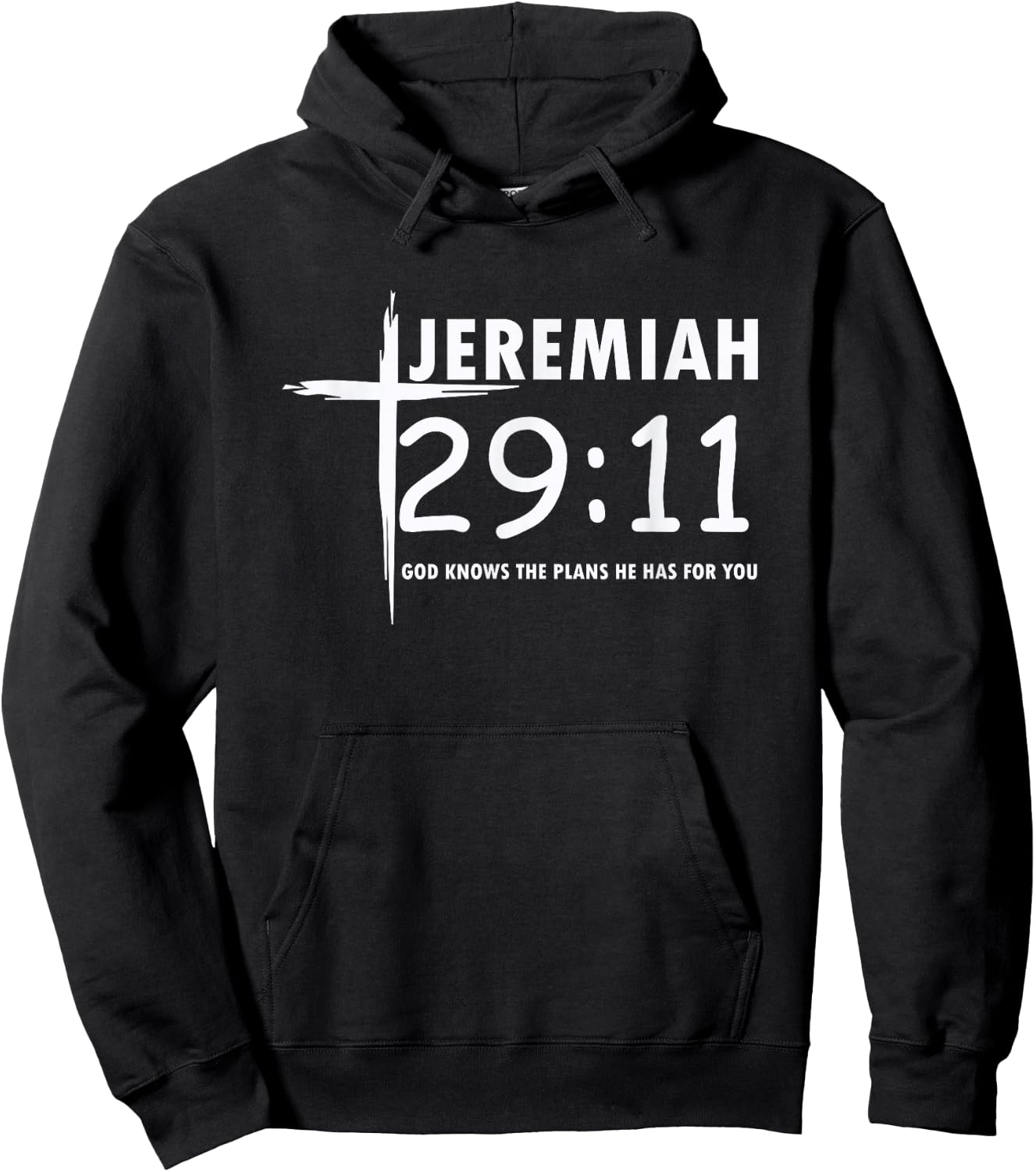 Christian Jeremiah 29:11 Bible Verse Hoodie - Hoodie | Black