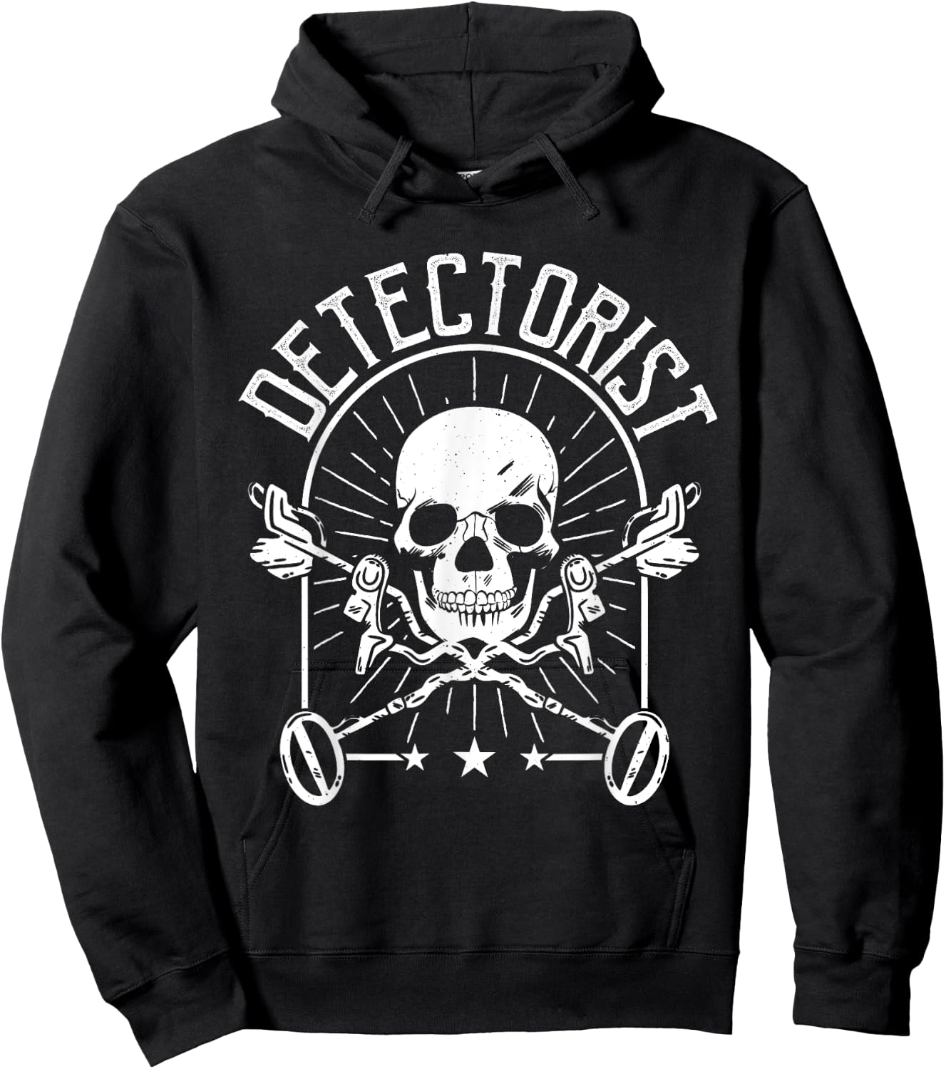 Detectorist, Metal Detecting Men Hoodie - Hoodie | Black
