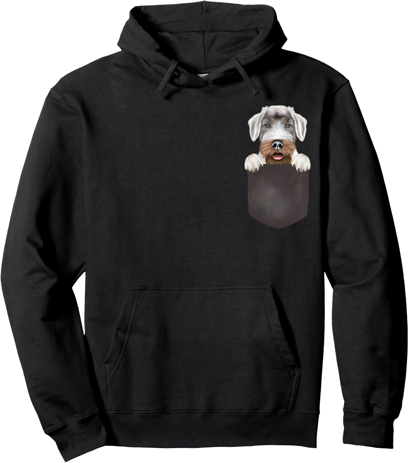 Dog In Pocket Funny Dog Lover Sealyham Terrier Hoodie - Hoodie | Black