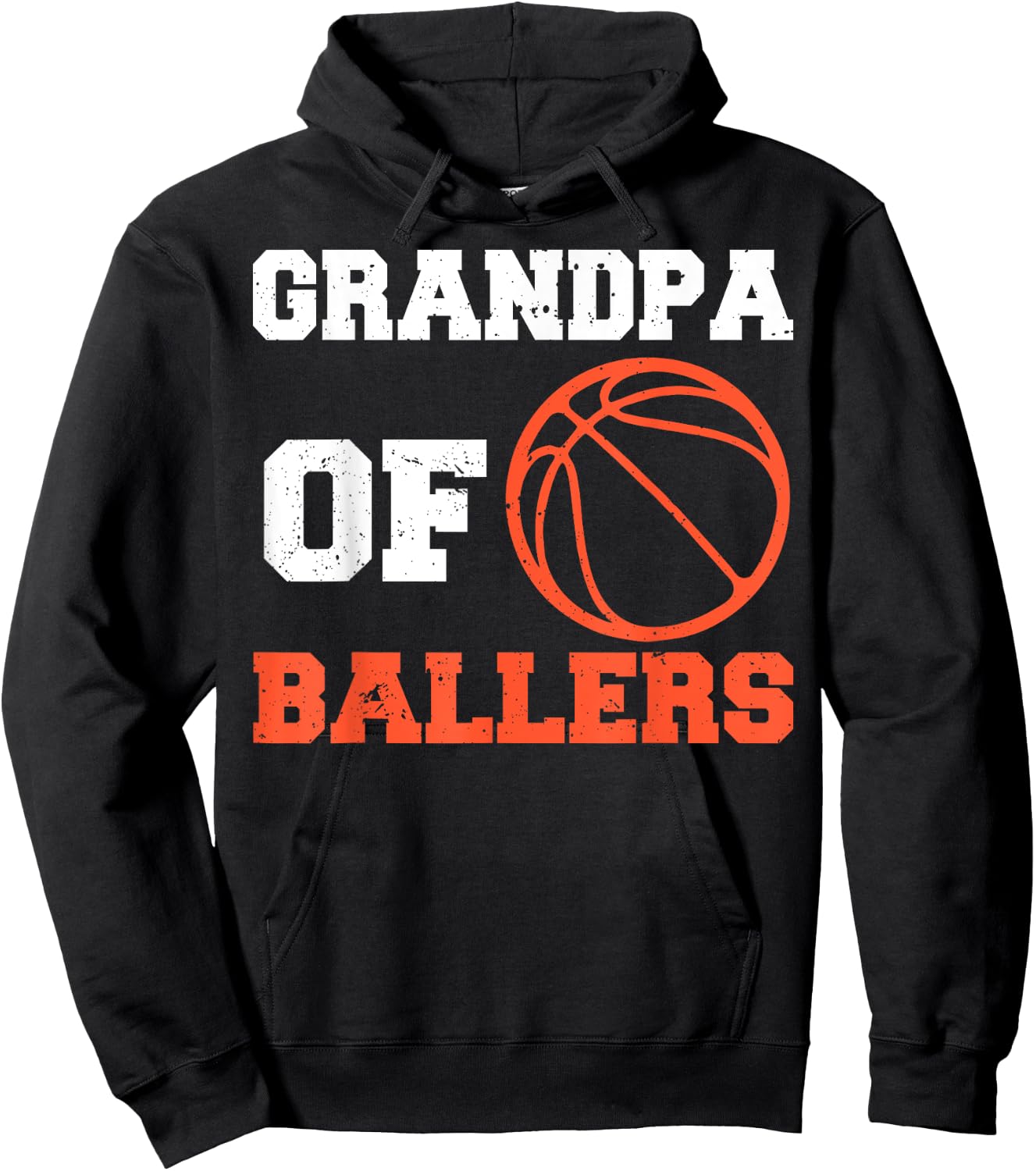 Basketball Grandpa Basketball Player Grandpa Of Ballers Hoodie - Hoodie | Black