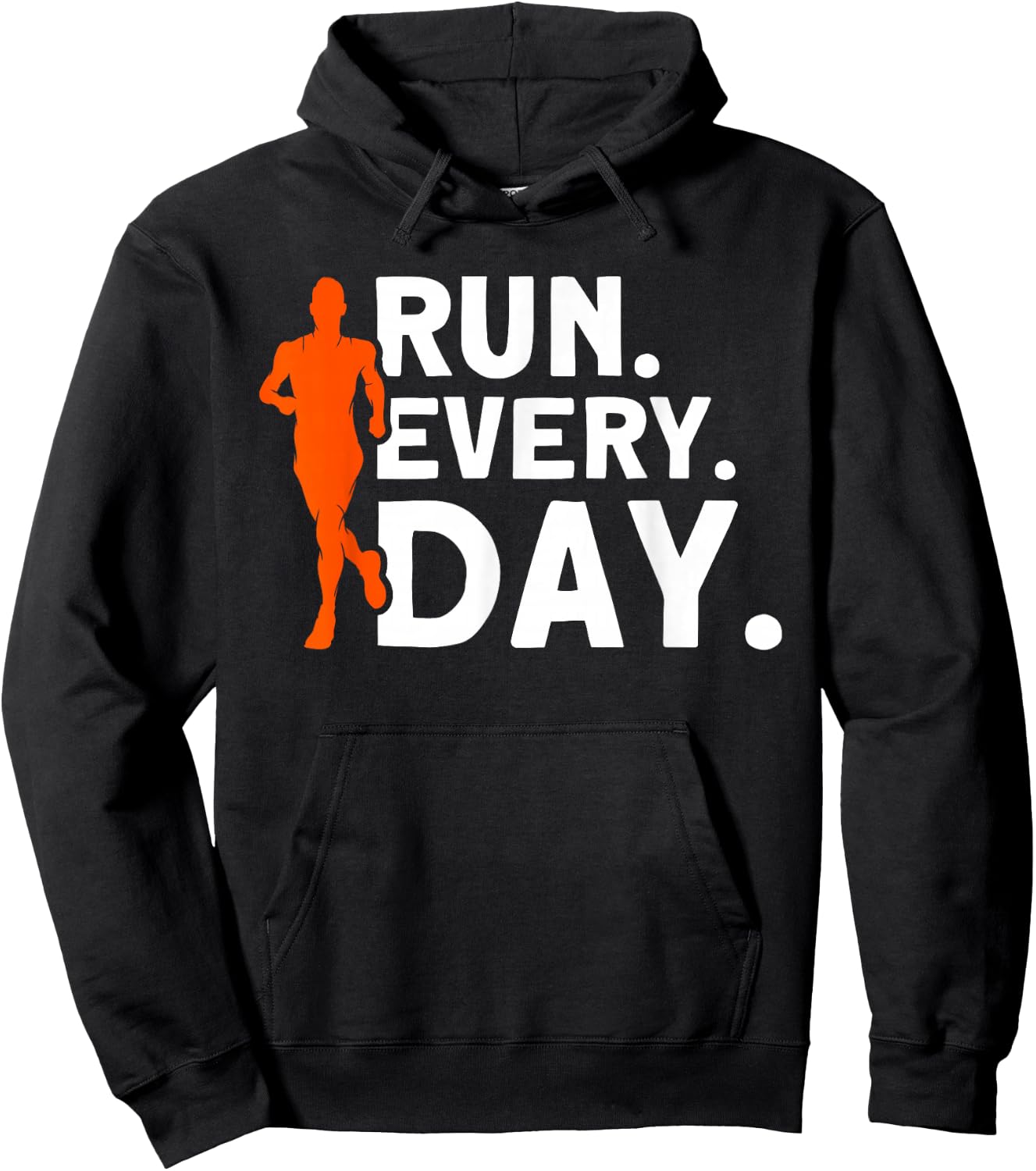 Run every day Marathon Streak Runner Running Hoodie - Hoodie | Black
