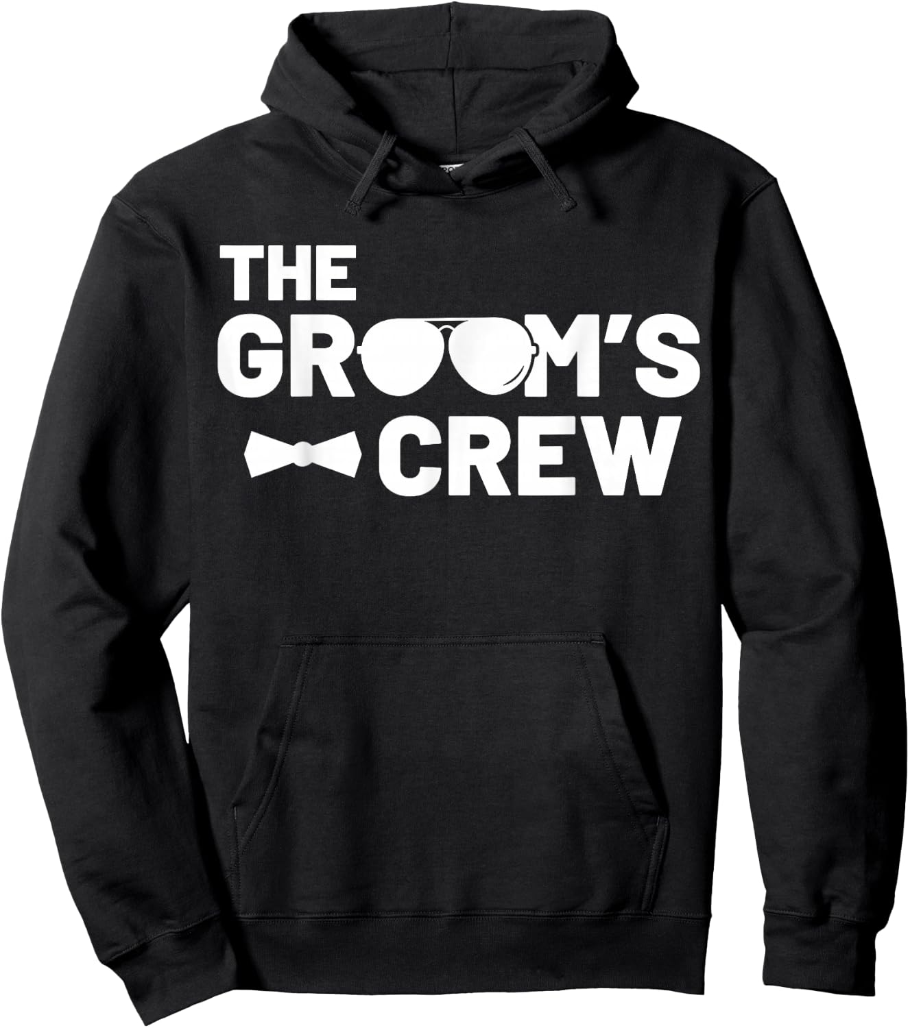 Groomsmen Groom Squat Men Bachelor Supplies Party Wedding Hoodie - Hoodie | Black