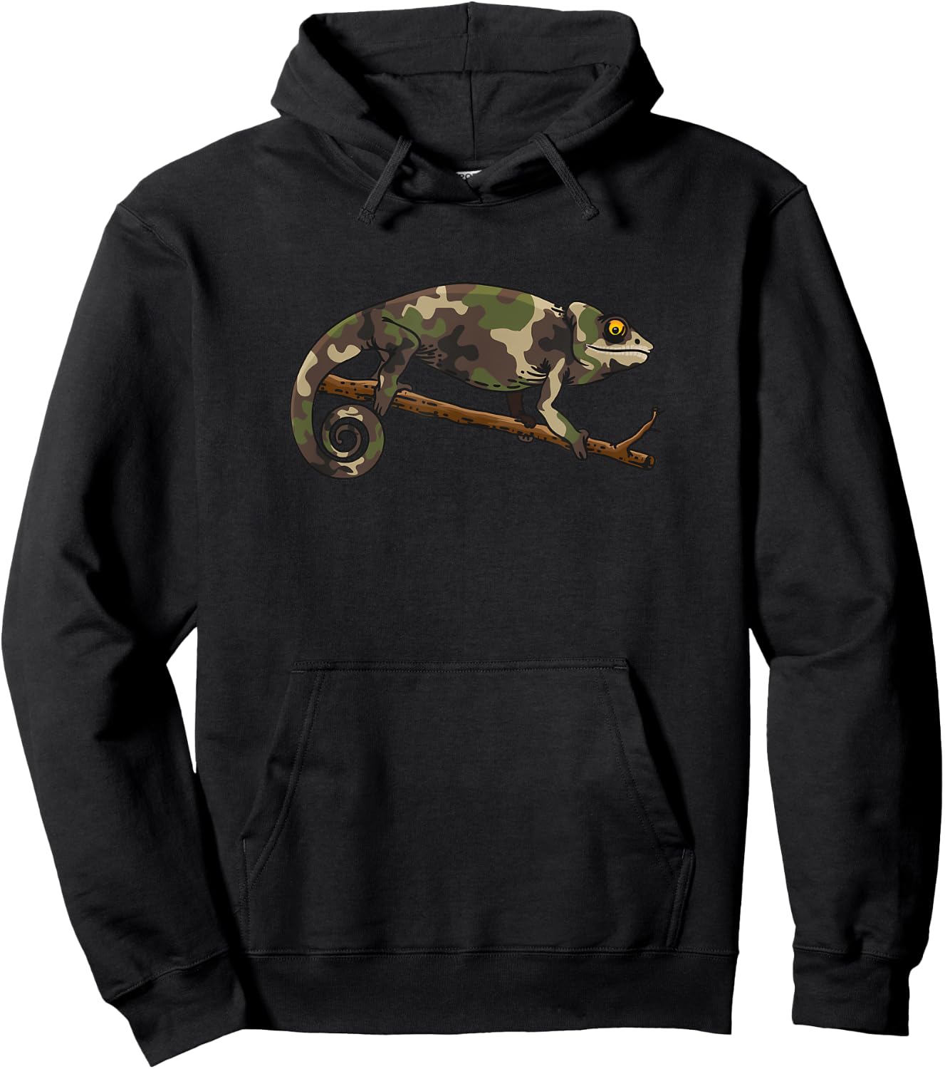 Camouflage Chameleon - Camo Lizard - Reptile Hoodie - Hoodie | Black