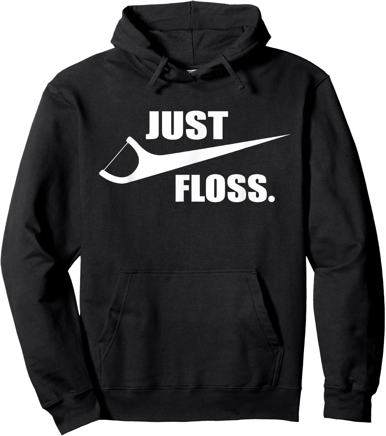 Just Floss - Dentist Teeth Dental Assistant Dentistry DDS Hoodie - Hoodie | Black