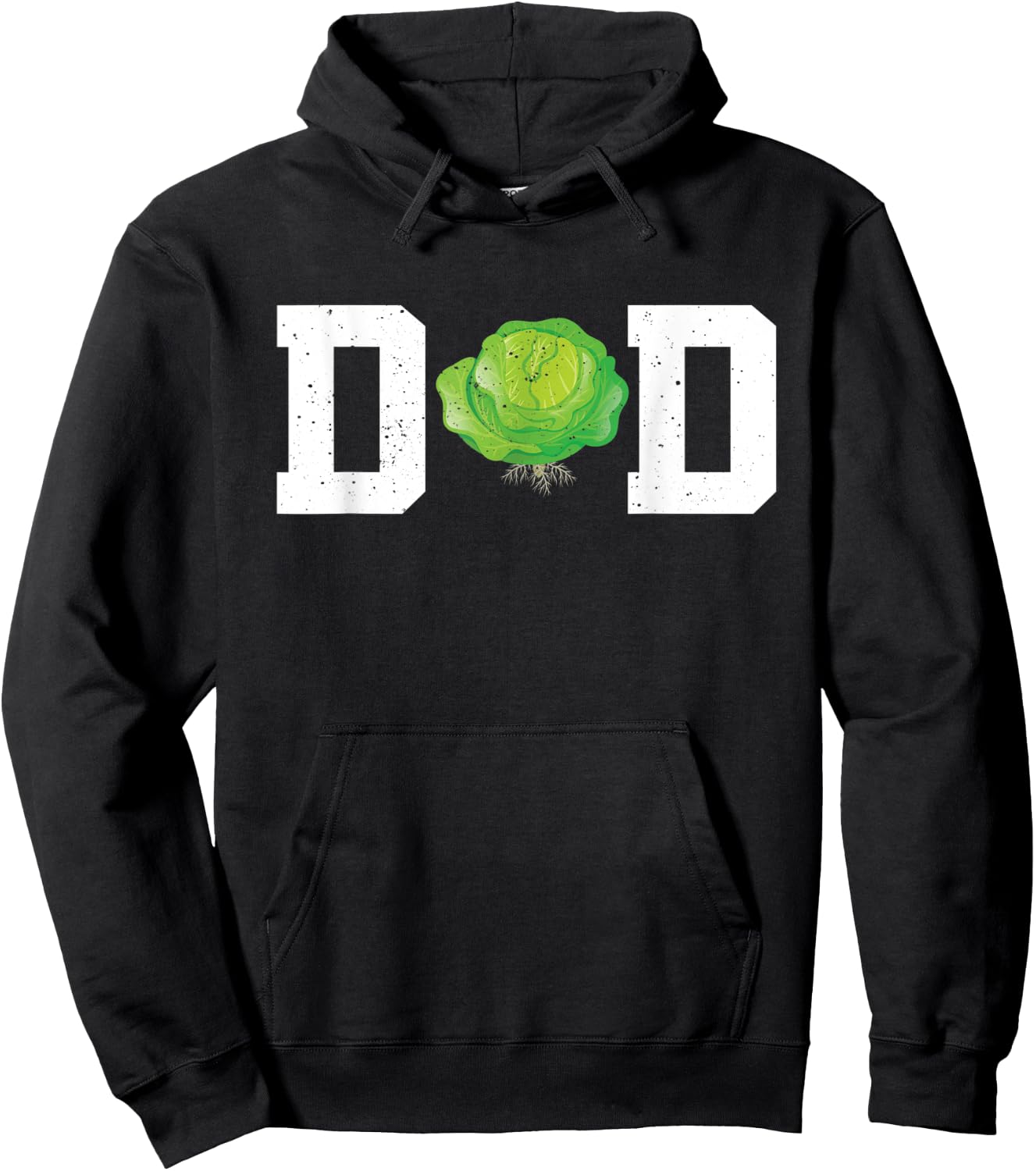 Funny Cabbage Dad Costume Love Savoy Cabbage Hoodie - Hoodie | Black