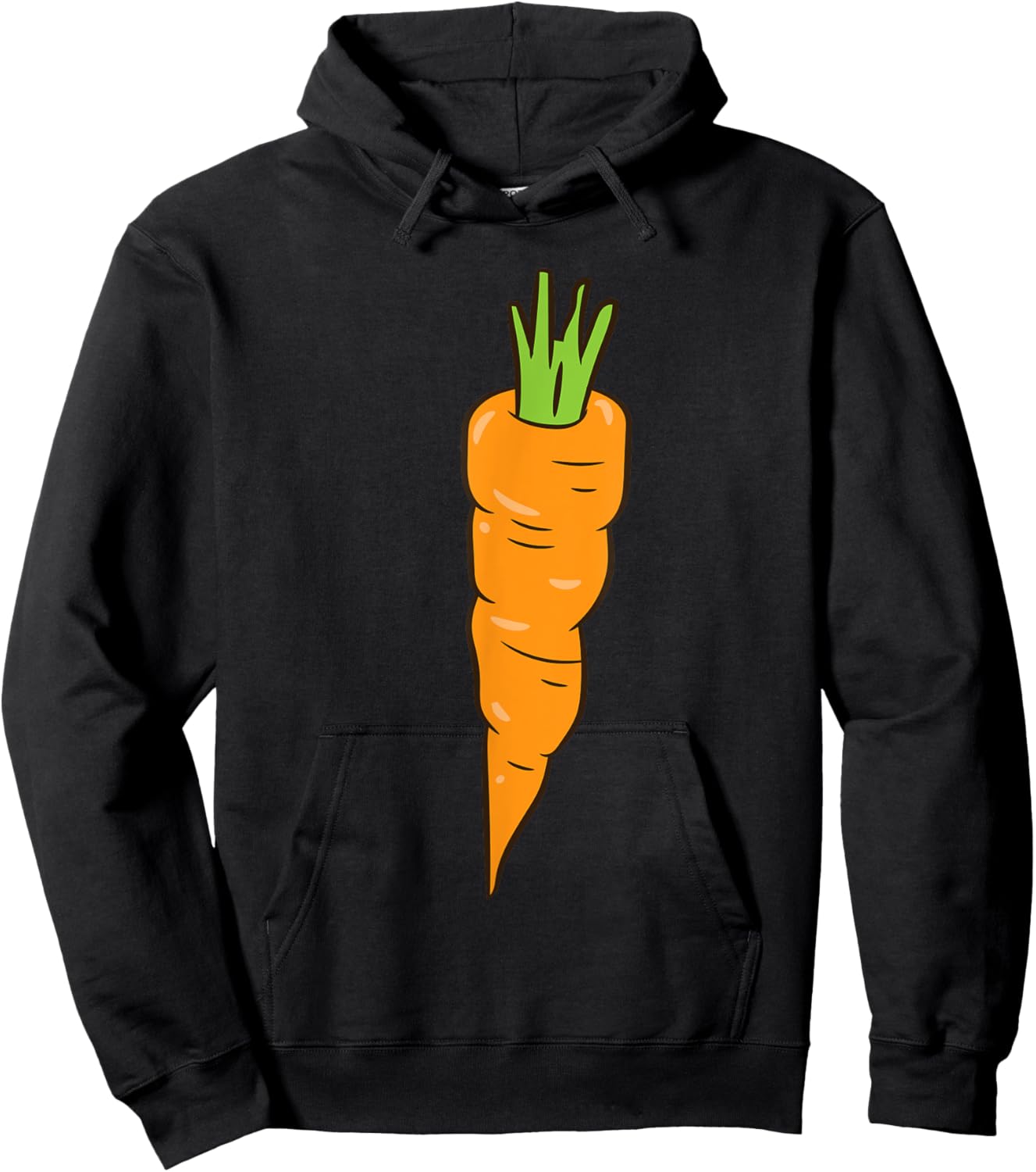 Carrots Vegetables Team Peas and Carrots Hoodie - Hoodie | Black