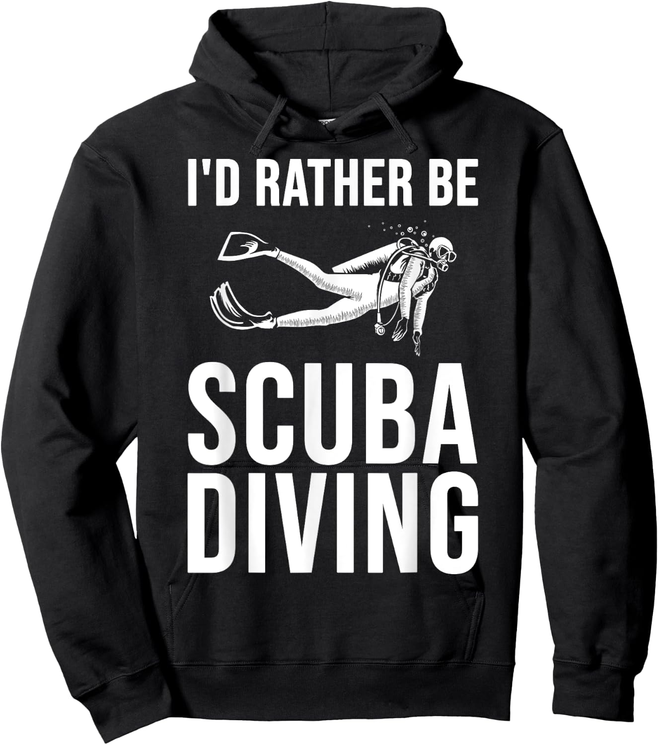 Cool Scuba Diving Women Snorkeler Beach Scuba Diver Hoodie - Hoodie | Black