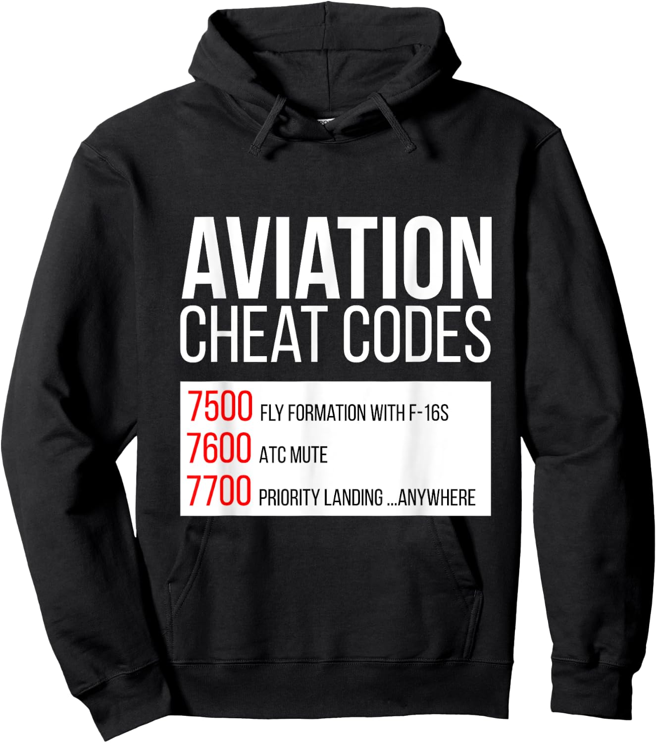 Aviation Cheat Codes - Fun for Pilots and ATC Hoodie - Hoodie | Black