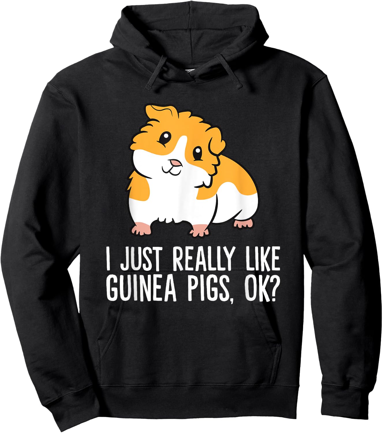 I Just Really Like Guinea Pigs, Ok? Pet Guinea Pig Hoodie - Hoodie | Black