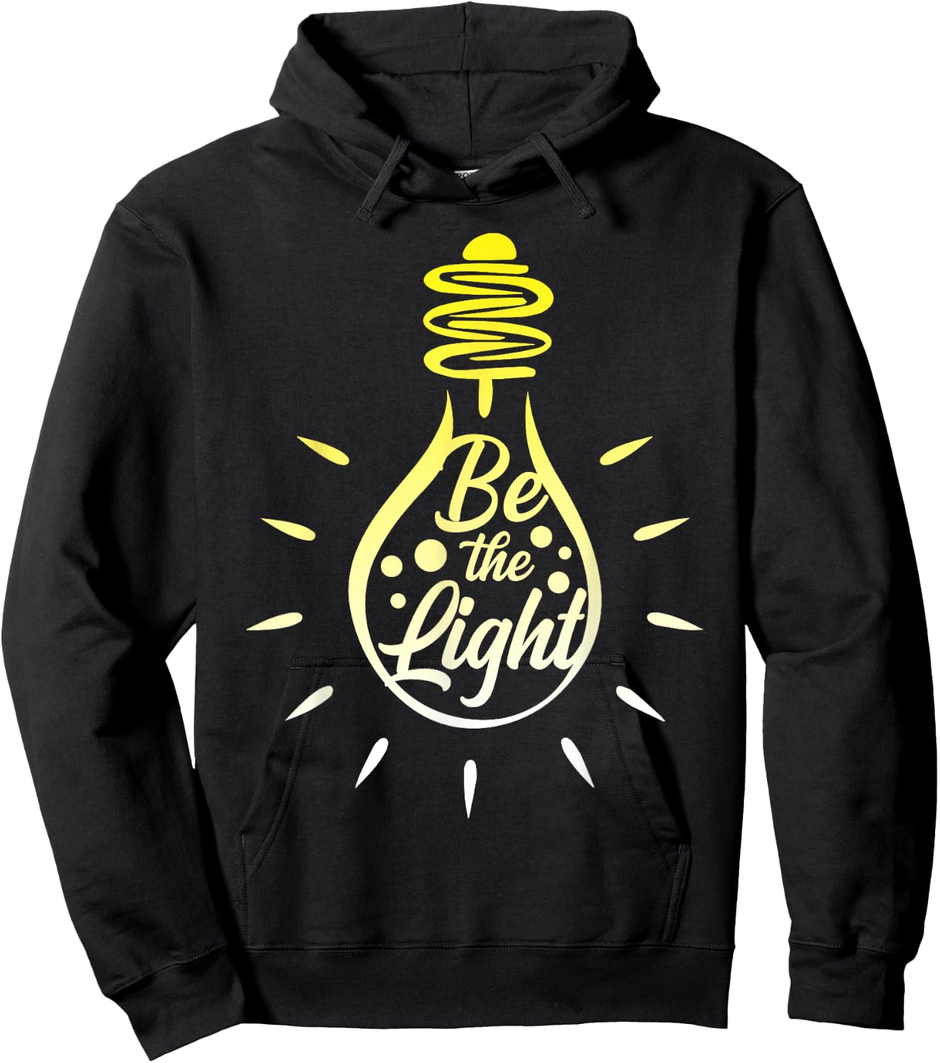 Be the Light Bulb - Bible Verses Matthew 5:14 Hoodie - Hoodie | Black