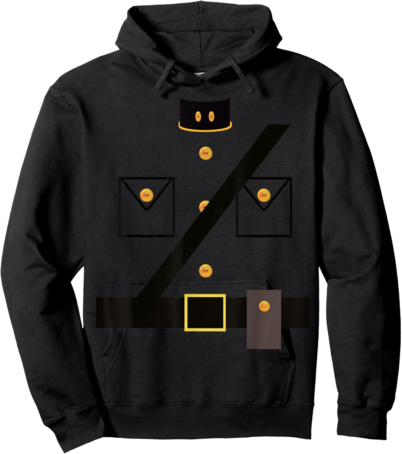 Canadian Mountie Costume - RCMP - Halloween Costume Hoodie - Hoodie | Black