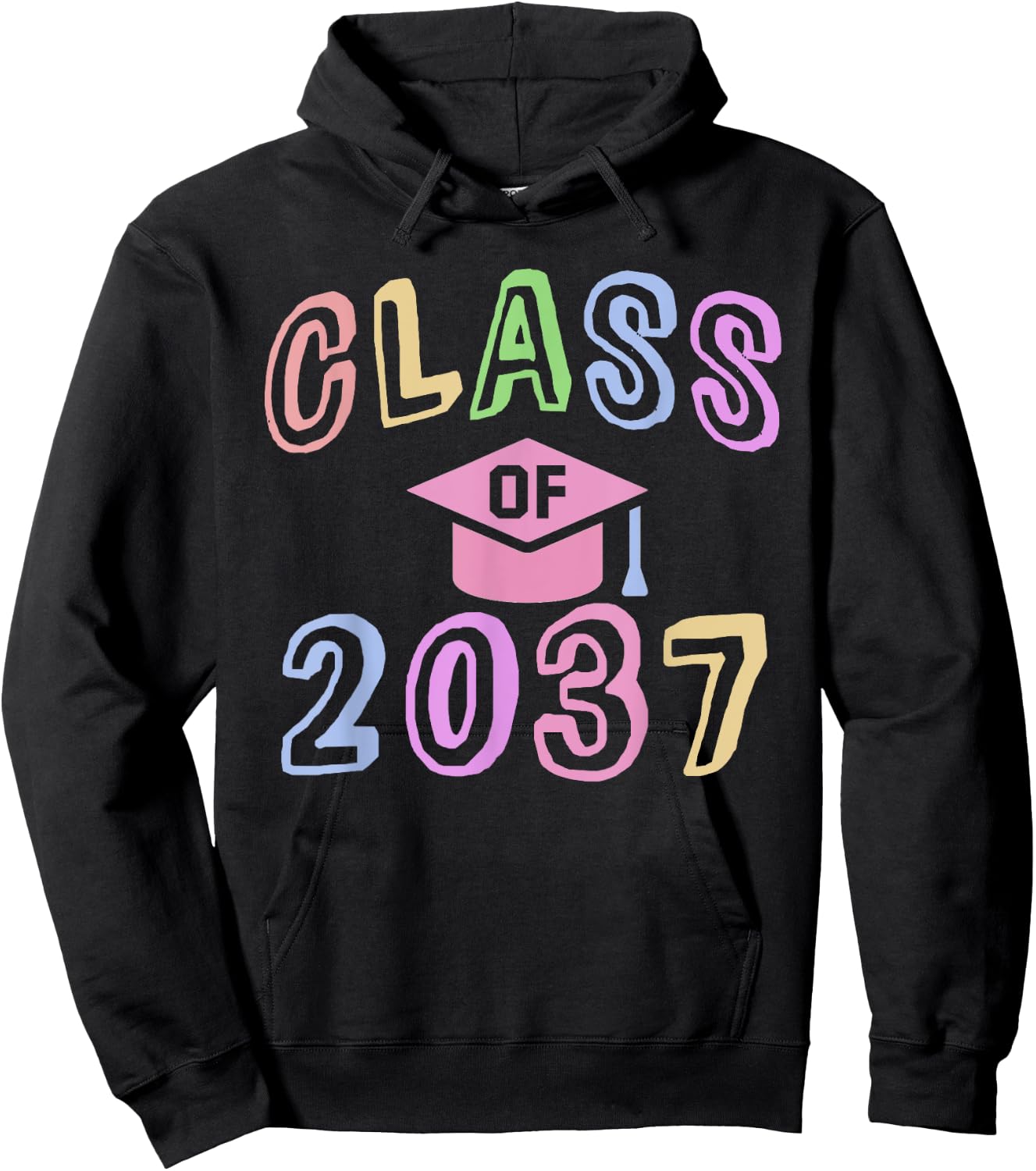 Future CLASS of 2037 First Second Grade Graduation Last Day Hoodie - Hoodie | Black