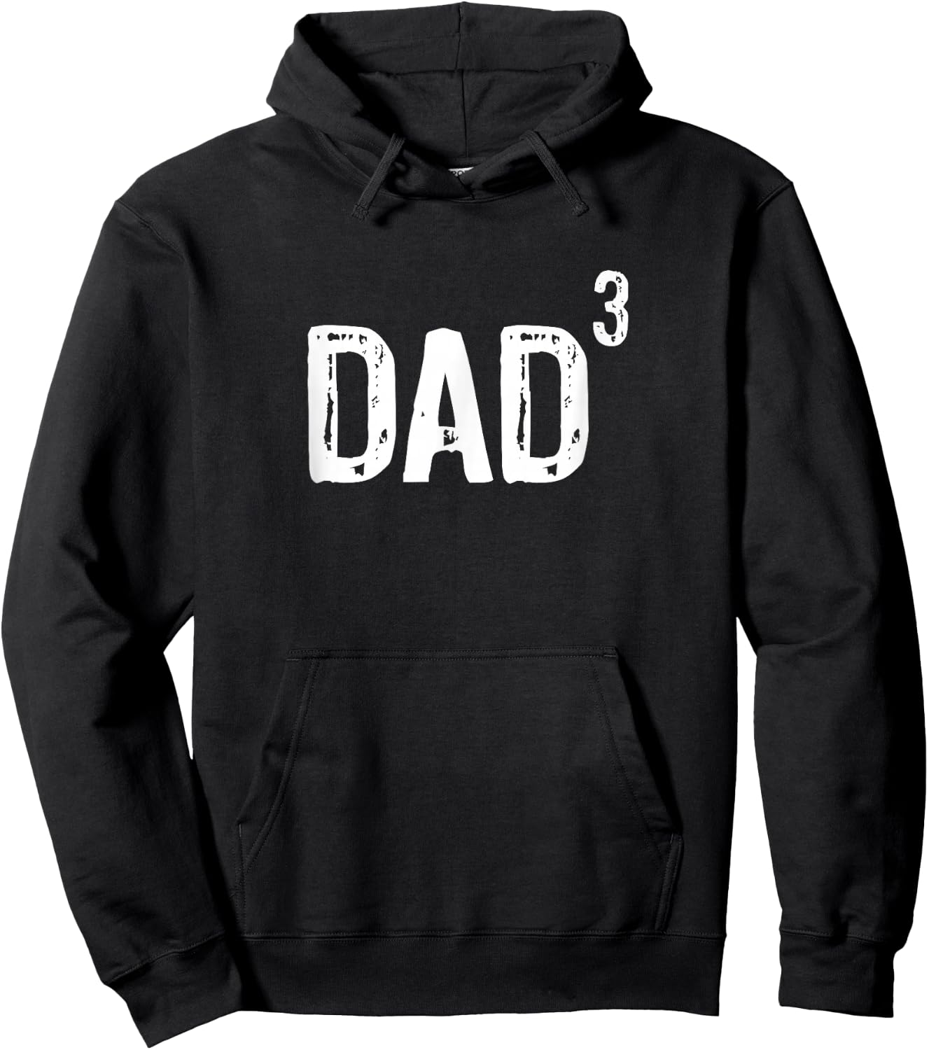 Dad Of Three 3 Cubed Cool Gift Christmas Hoodie - Hoodie | Black