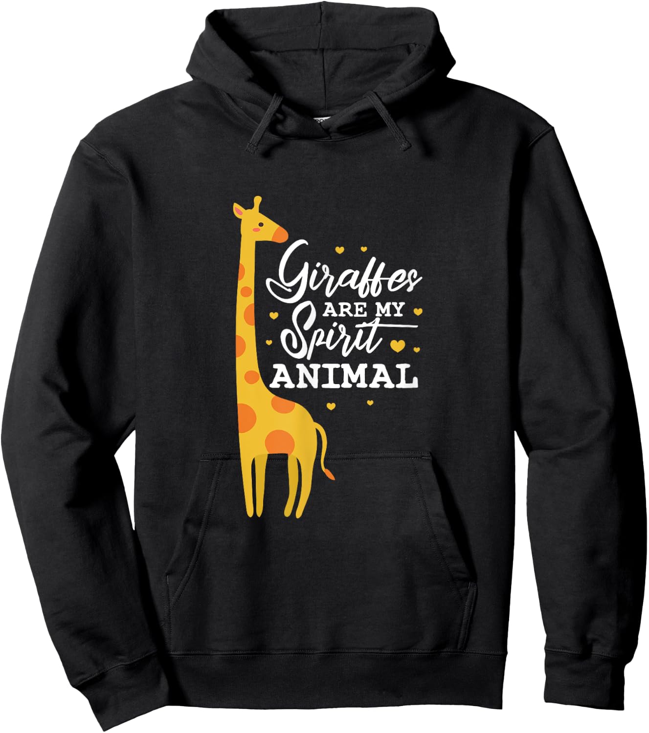 Giraffes Are My Spirit Animal Giraffe Lover Hoodie - Hoodie | Black