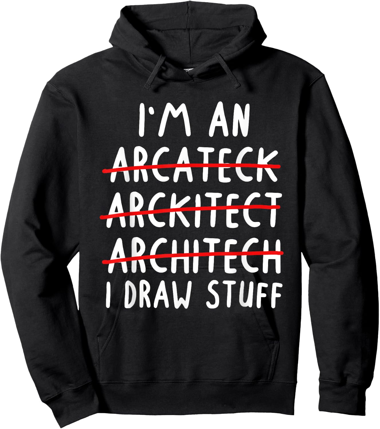 Funny Architect Art Men Women Future Architecture Pun Lovers Hoodie - Hoodie | Black