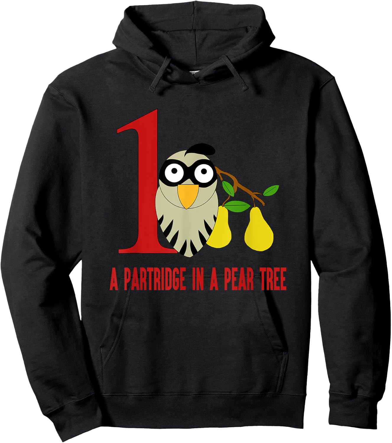 A Partridge in Pear Tree Song 12 Days Christmas Hoodie - Hoodie | Black