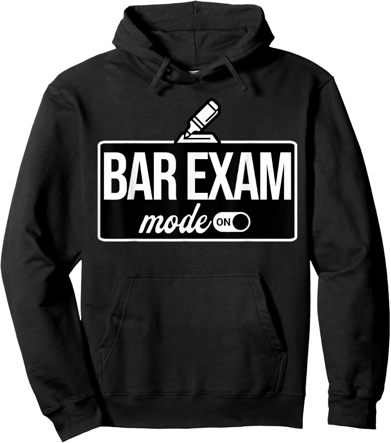Bar Exam Mode On Funny Law School Attorney Lawyer Hoodie - Hoodie | Black