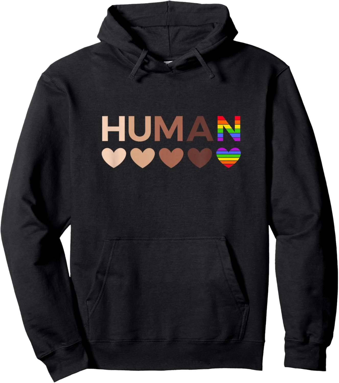 All-Inclusive Hearts for BLM Racial Justice & Human Equality Small Hoodie - Hoodie | Black