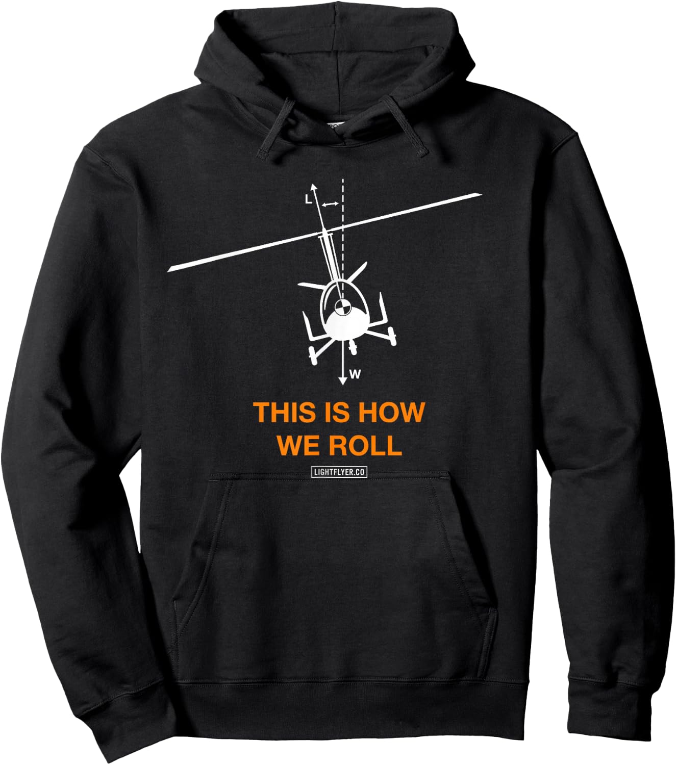 How We Roll - Gyrocopter Hoodie - Hoodie | Black