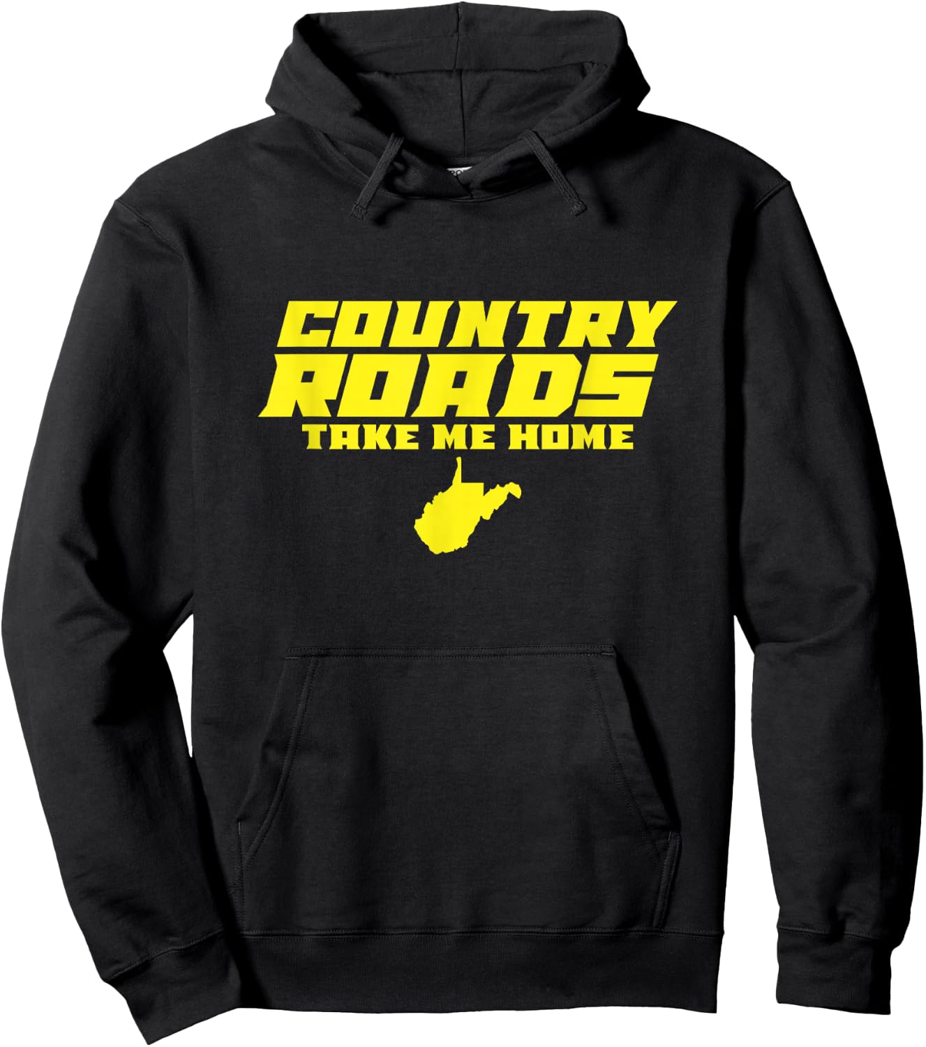 Country Roads Take Me Home West Virginia Hoodie - Hoodie | Black