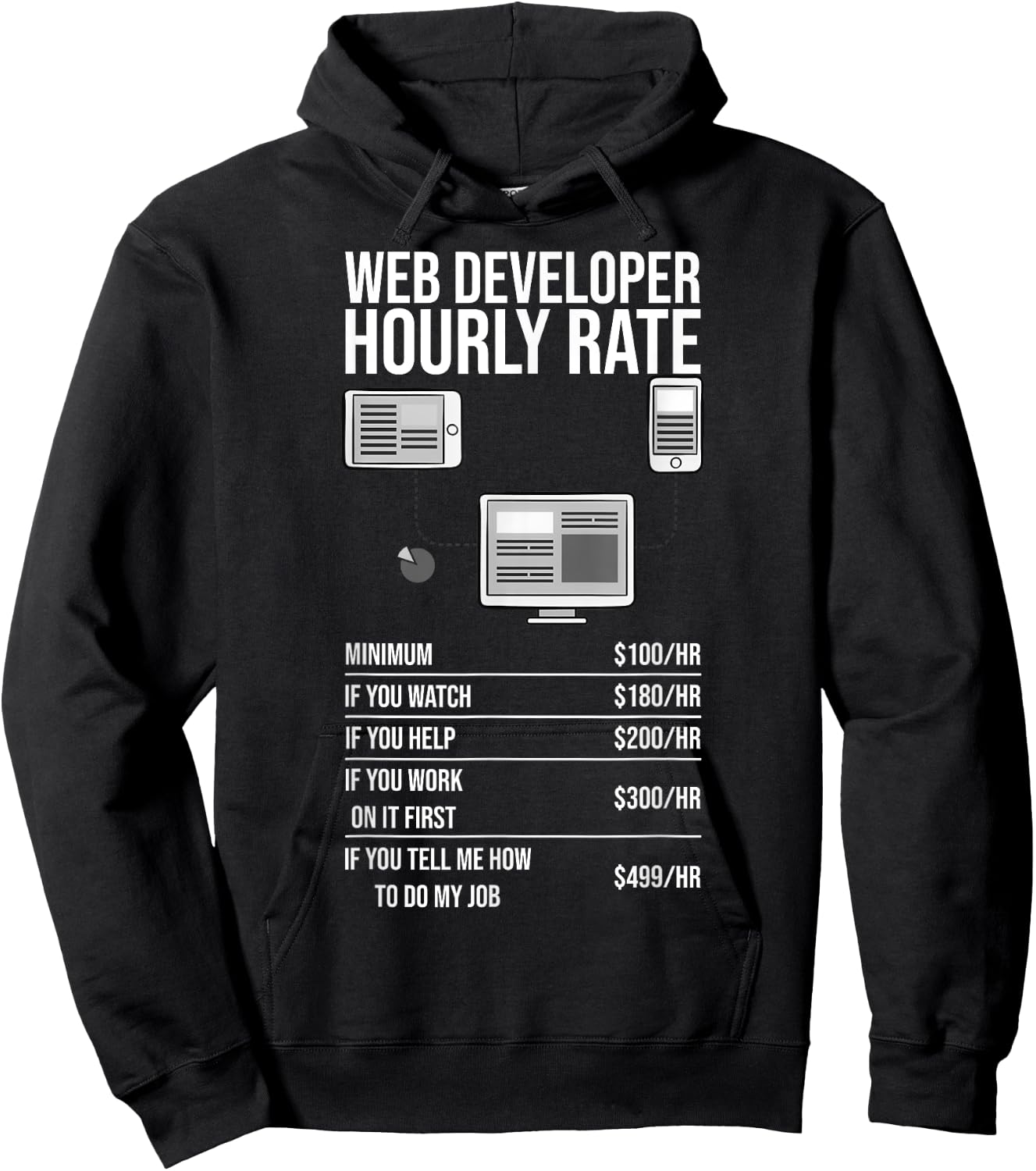 Web Developer Tools App Computer Science Website Technology Hoodie - Hoodie | Black