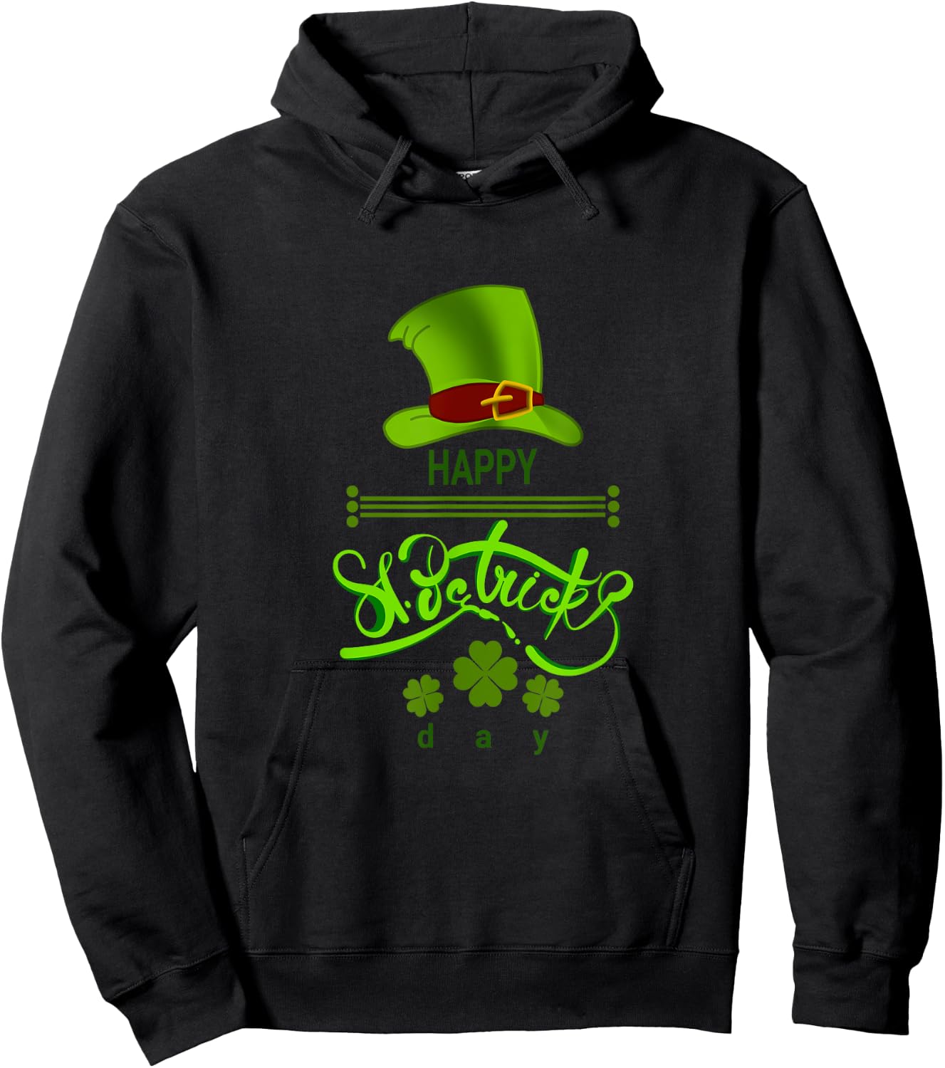 Happy St. Patrick's Day Hoodie - Hoodie | Black
