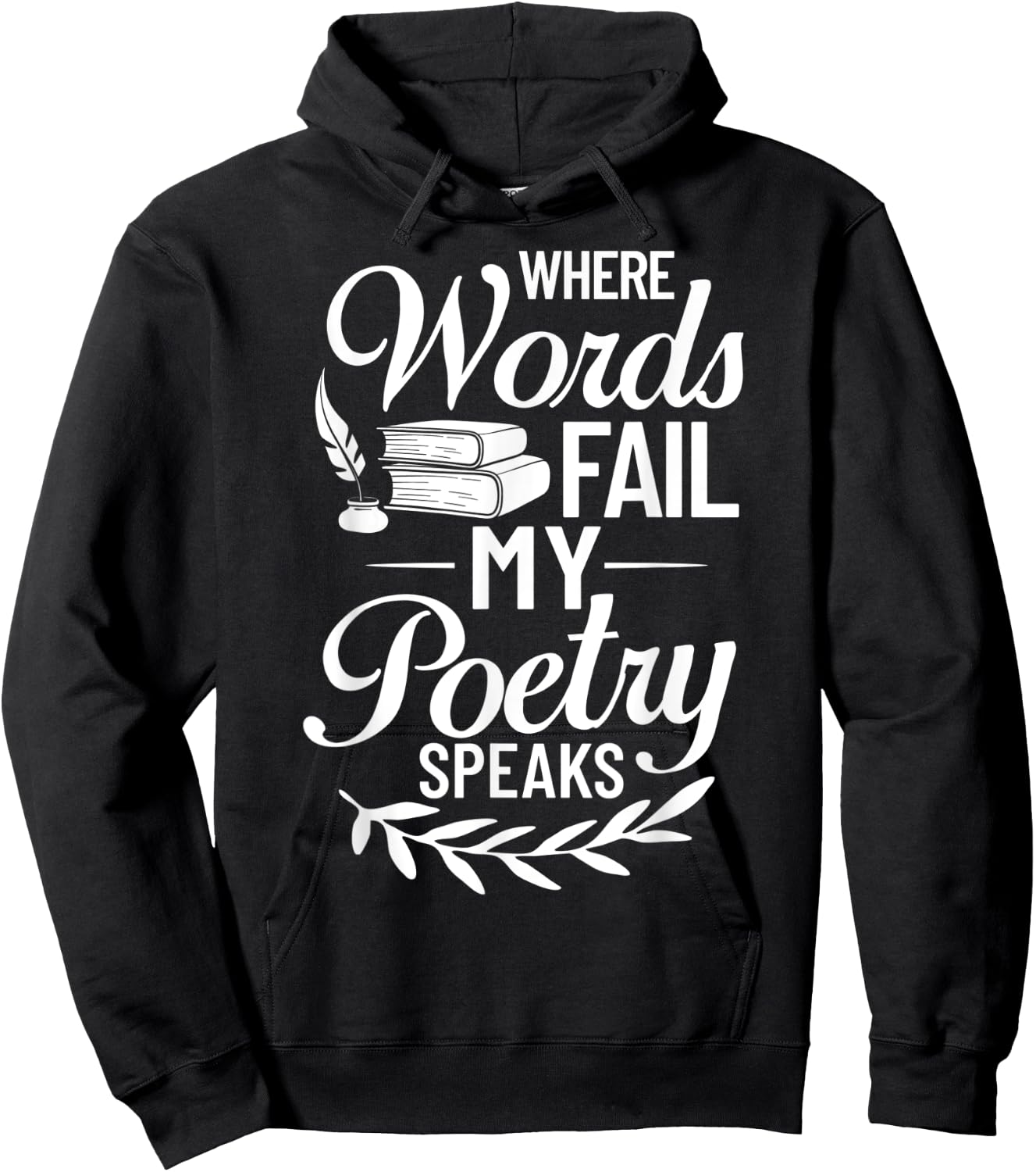 Poetry Writer Poet Quotes Writing Poem Maker Teacher Men Women Hoodie - Hoodie | Black
