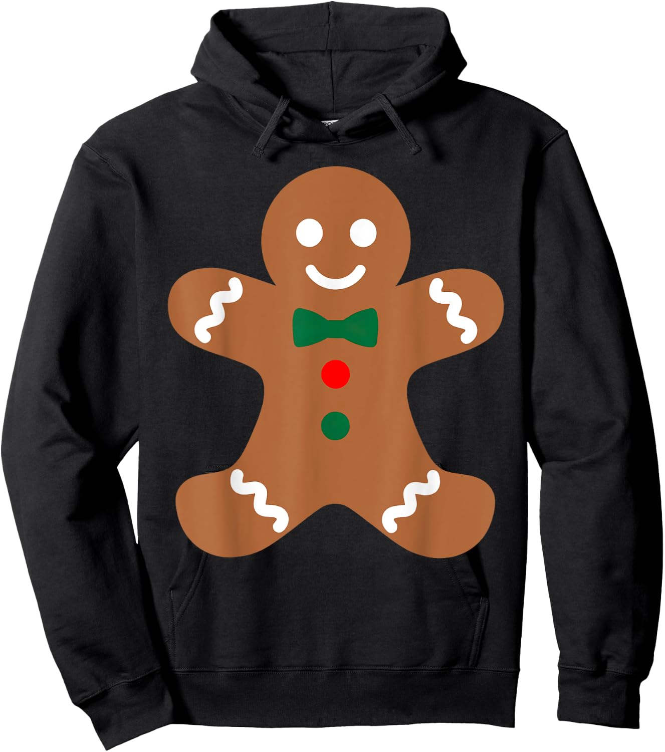 Gingerbread Man Christmas Cookie Baking Holiday Men Women Hoodie - Hoodie | Black