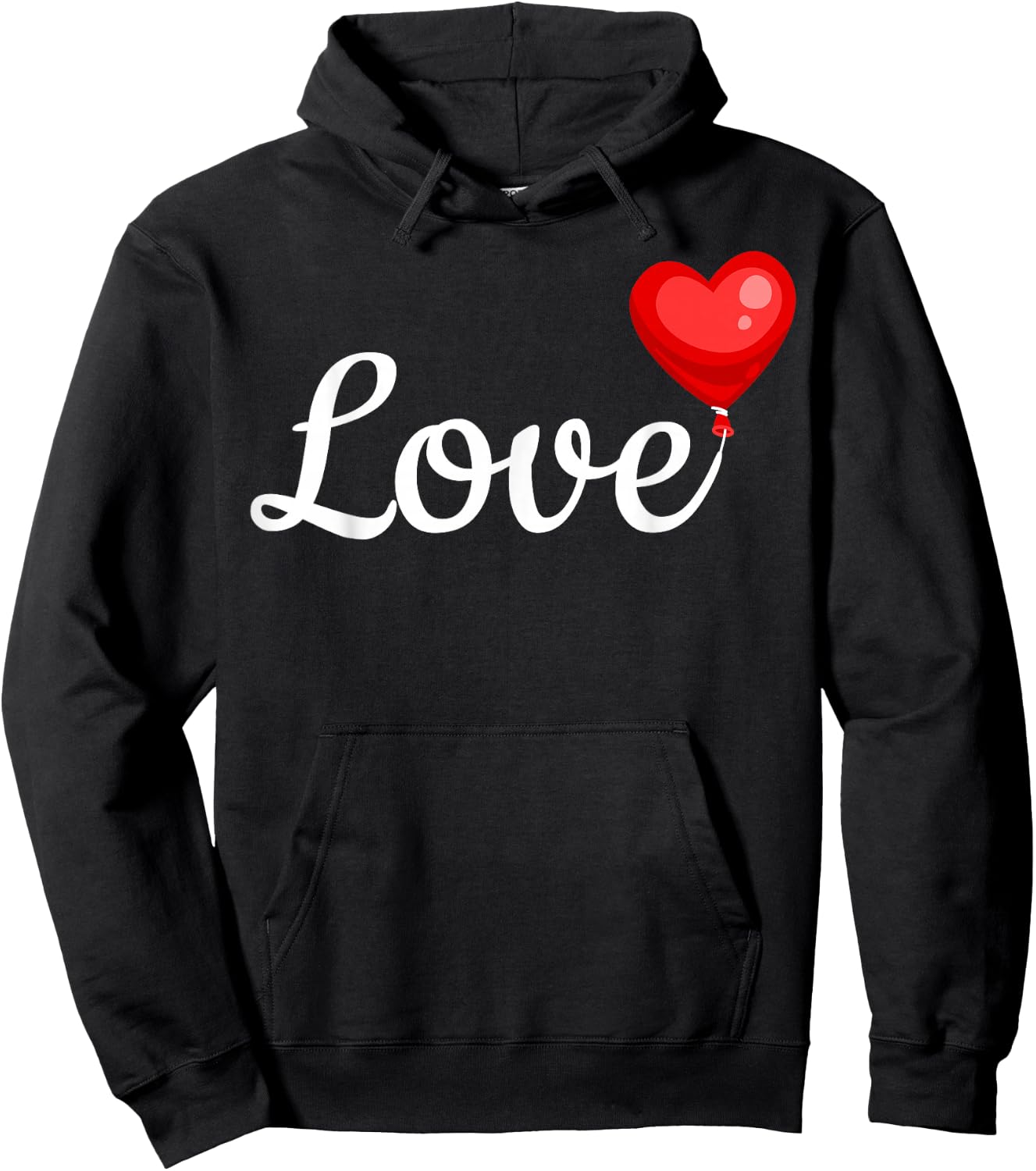 Valentines Day Red Love Heart Cute V-day Men Women Girl boys Hoodie - Hoodie | Black
