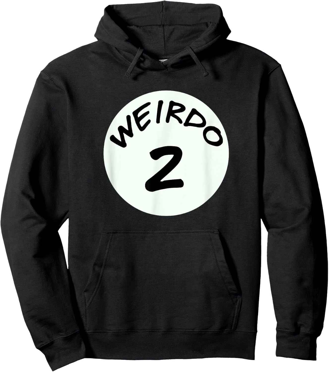Best Friends , Weirdo 2, Matching Couples, BFF Hoodie - Hoodie | Black