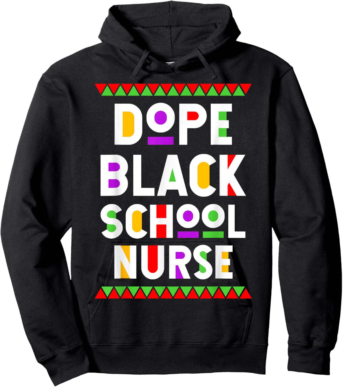 Dope Black School Nurse African American Job Proud Hoodie - Hoodie | Black