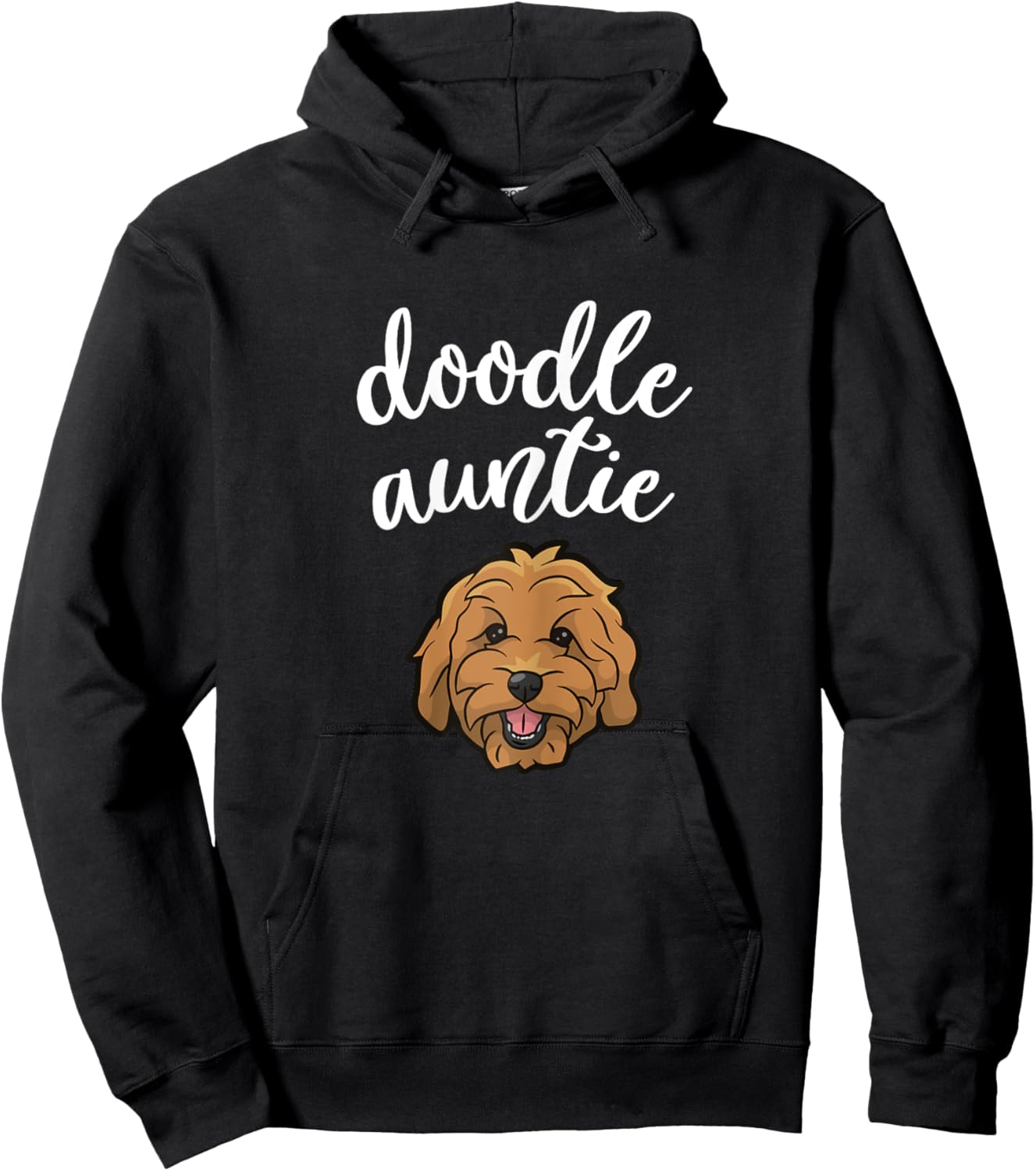 Goldendoodle Aunt - Doodle Auntie Cute Dog Girls Kids Hoodie - Hoodie | Black